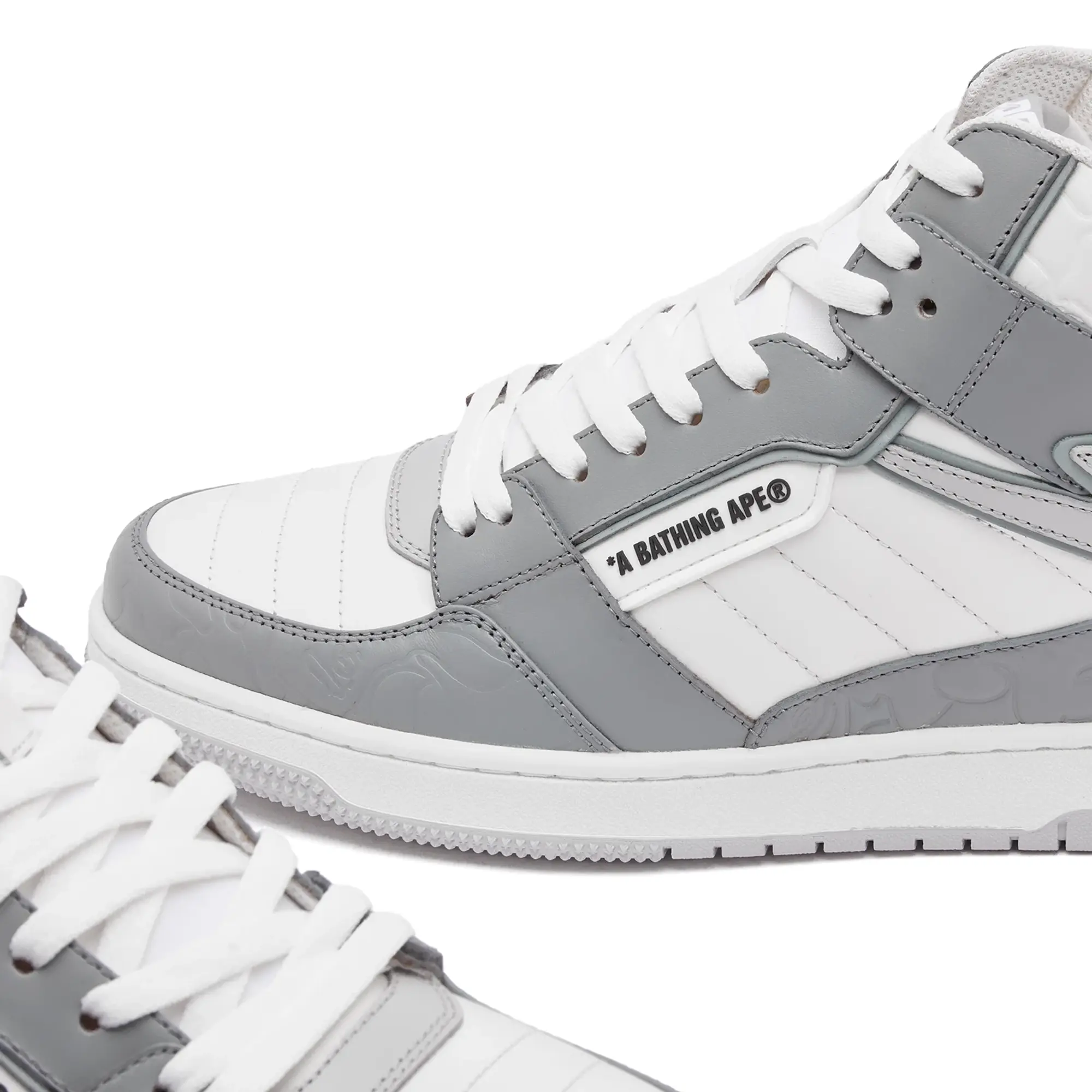 A Bathing Ape Men's Bape Sta 88 #1 Mid Sneaker White
