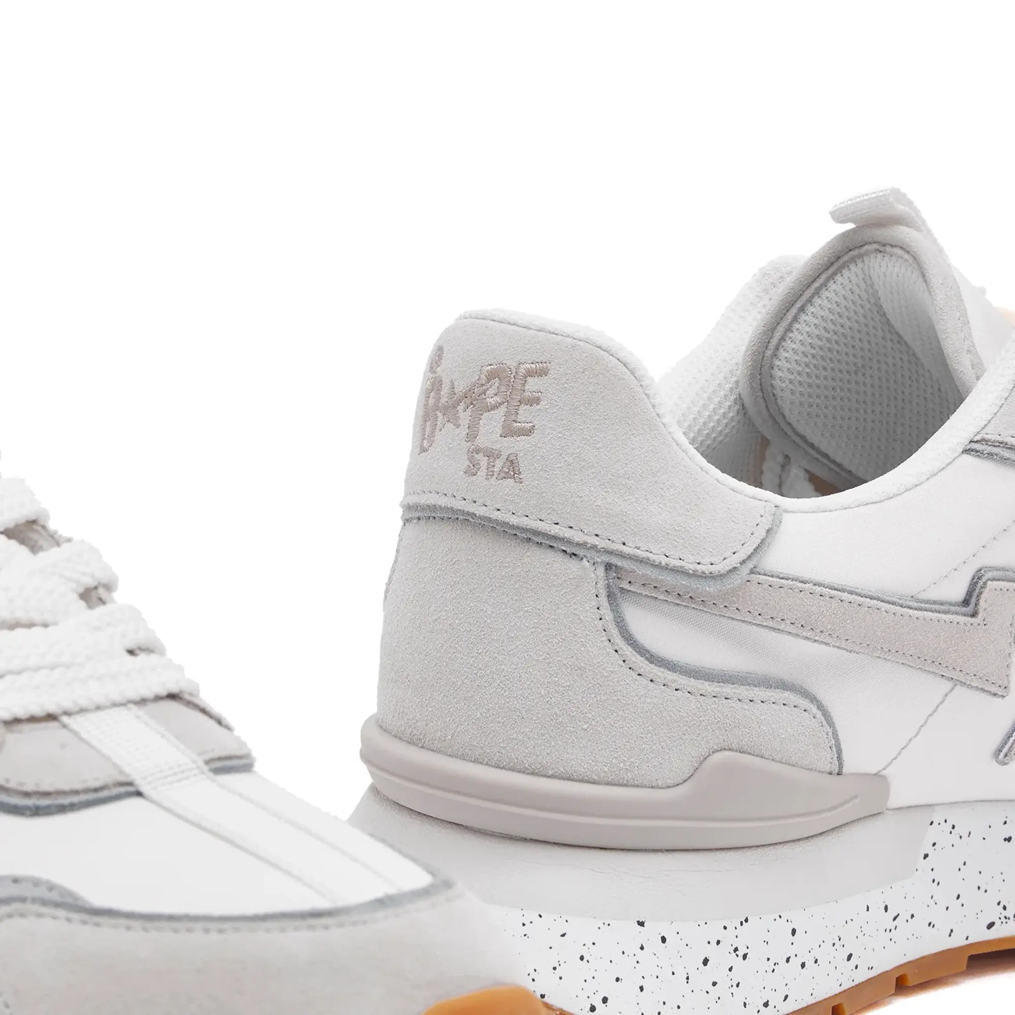 A Bathing Ape Men's Road Sta Express #1 Sneaker White