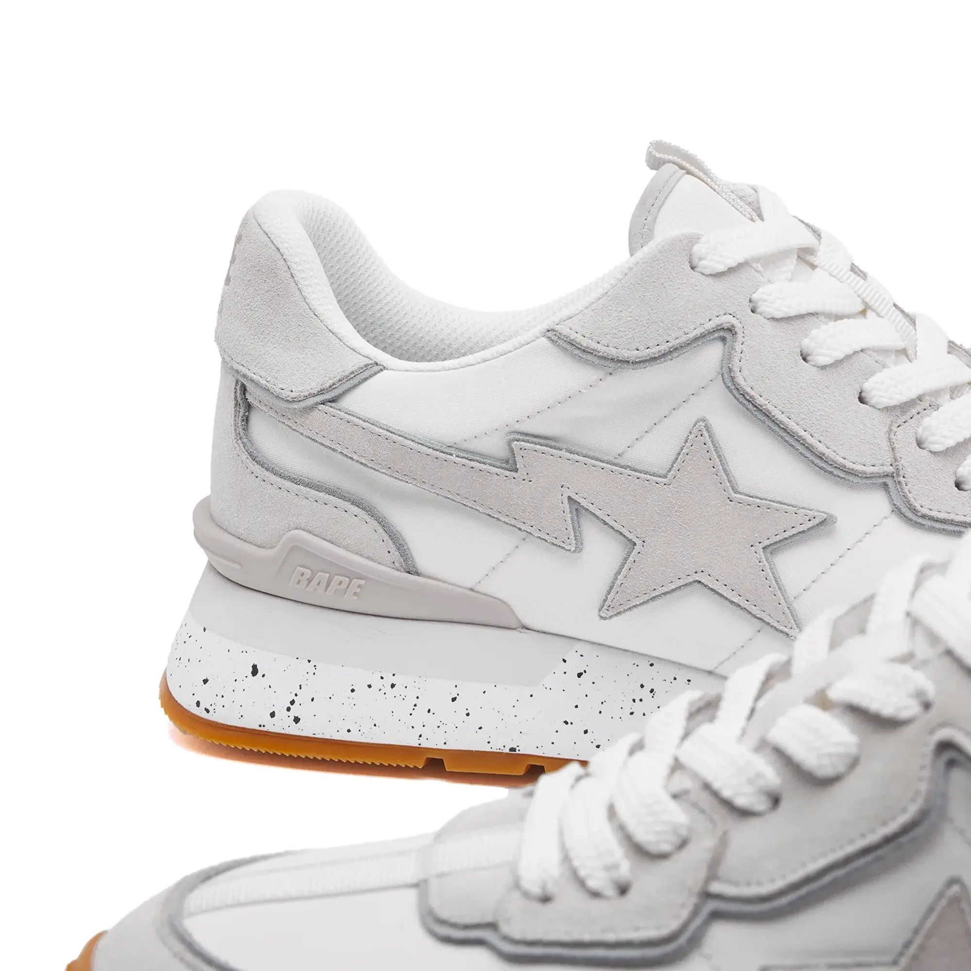 A Bathing Ape Men's Road Sta Express #1 Sneaker White