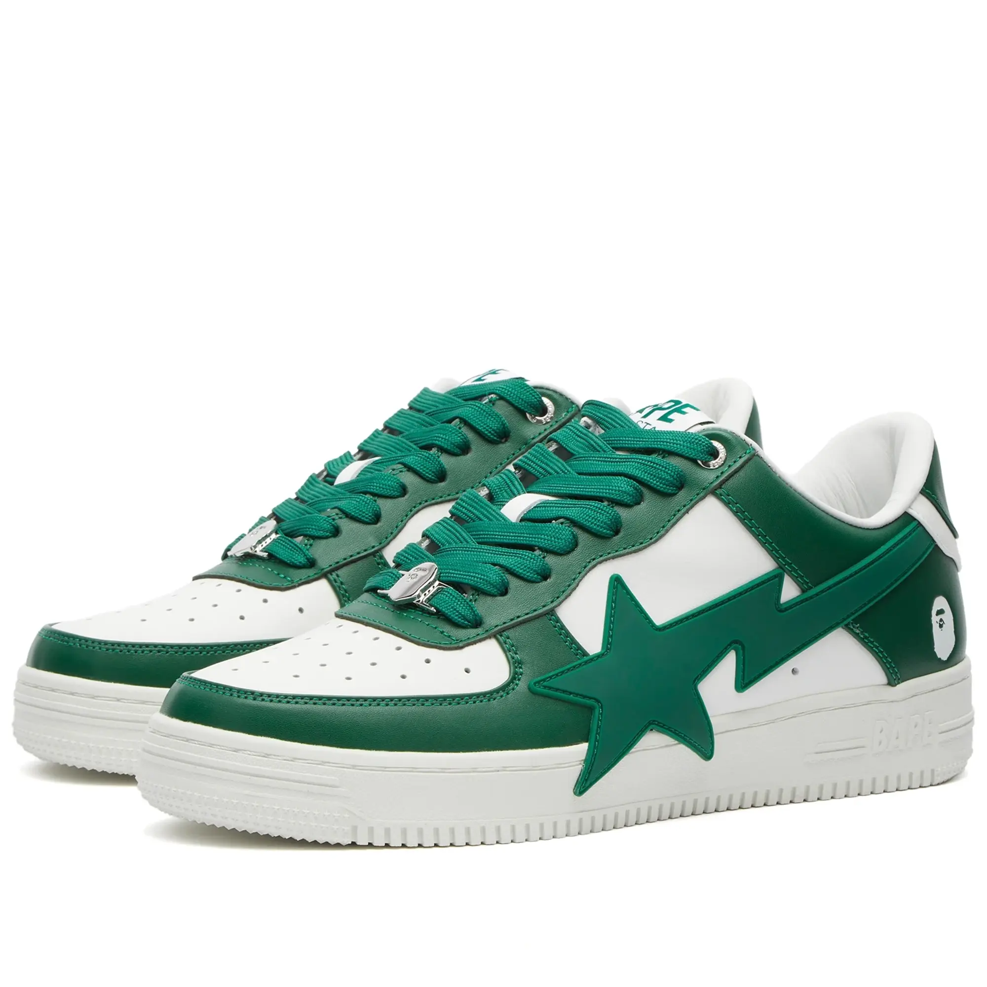 A Bathing Ape Men's BAPE Sta Enlarged Sneaker Green