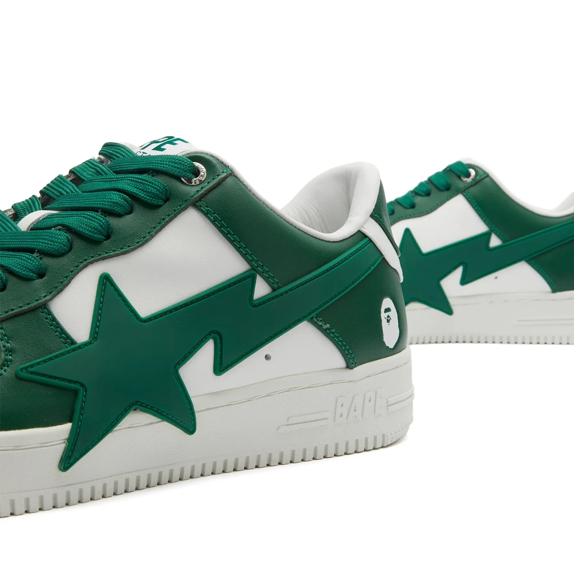 A Bathing Ape Men's BAPE Sta Enlarged Sneaker Green