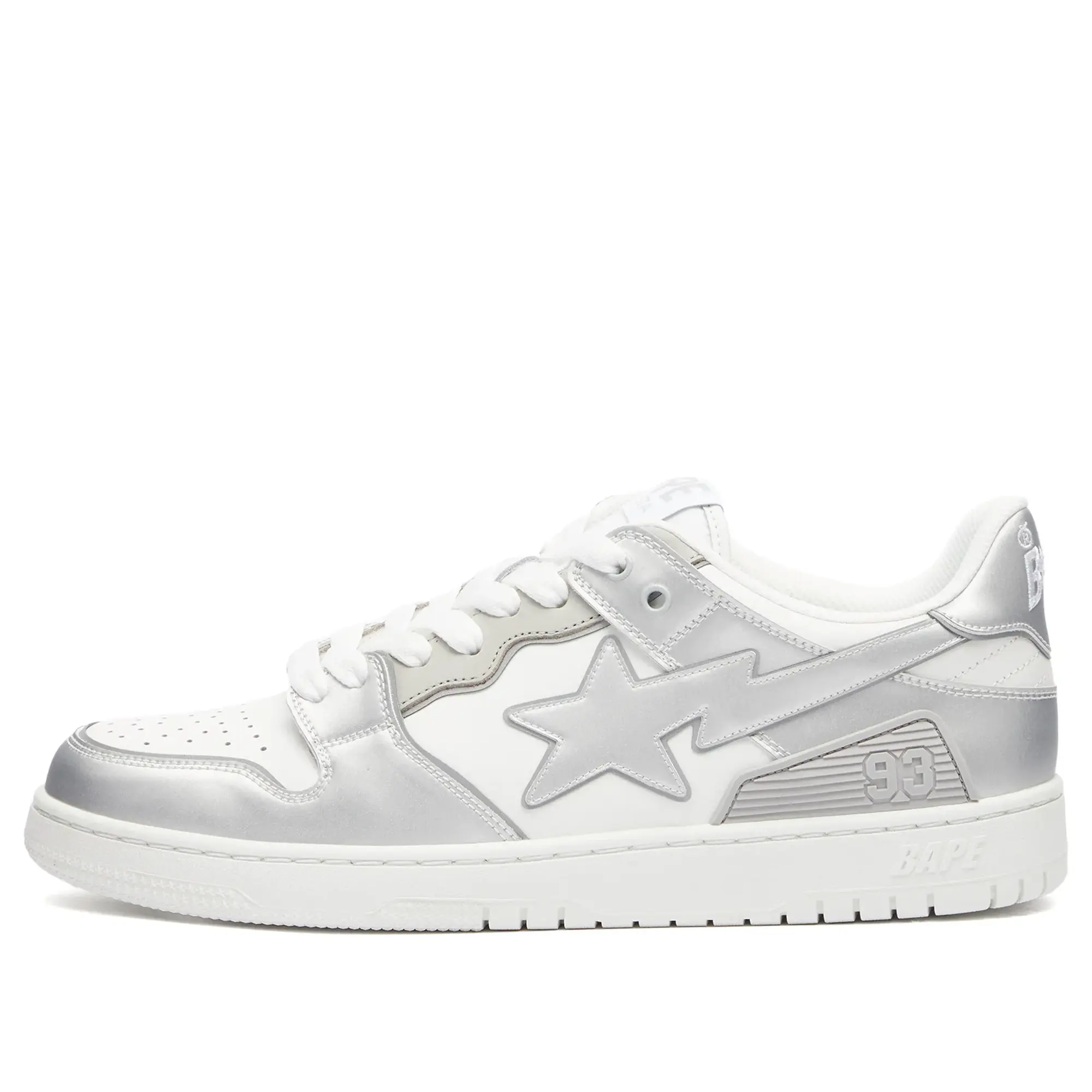 A Bathing Ape Men's SK8 Sta Sneaker White