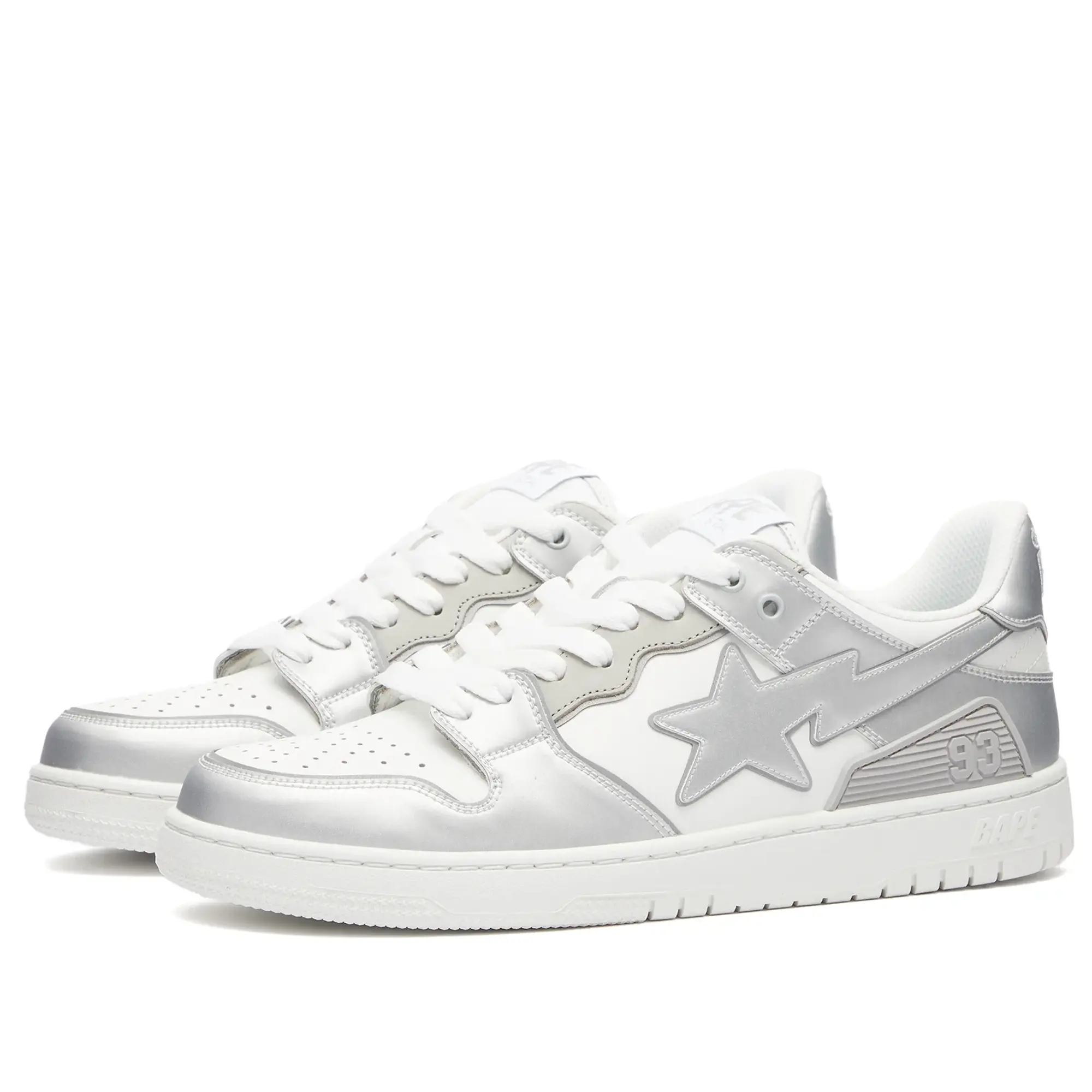 A Bathing Ape Men's SK8 Sta Sneaker White