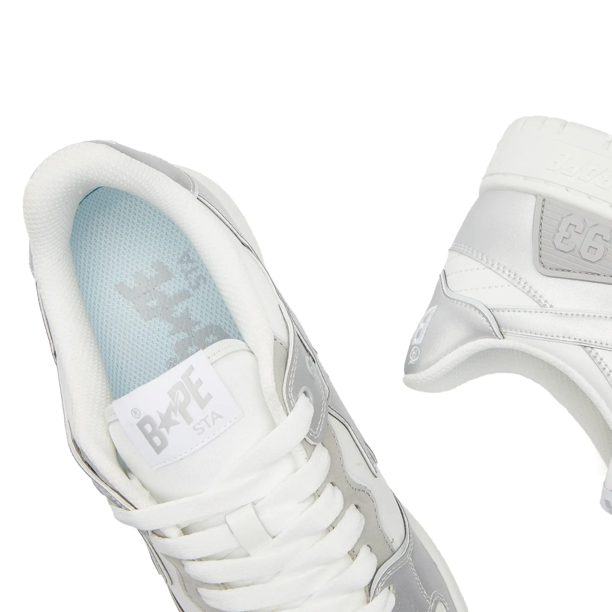 A Bathing Ape Men's SK8 Sta Sneaker White