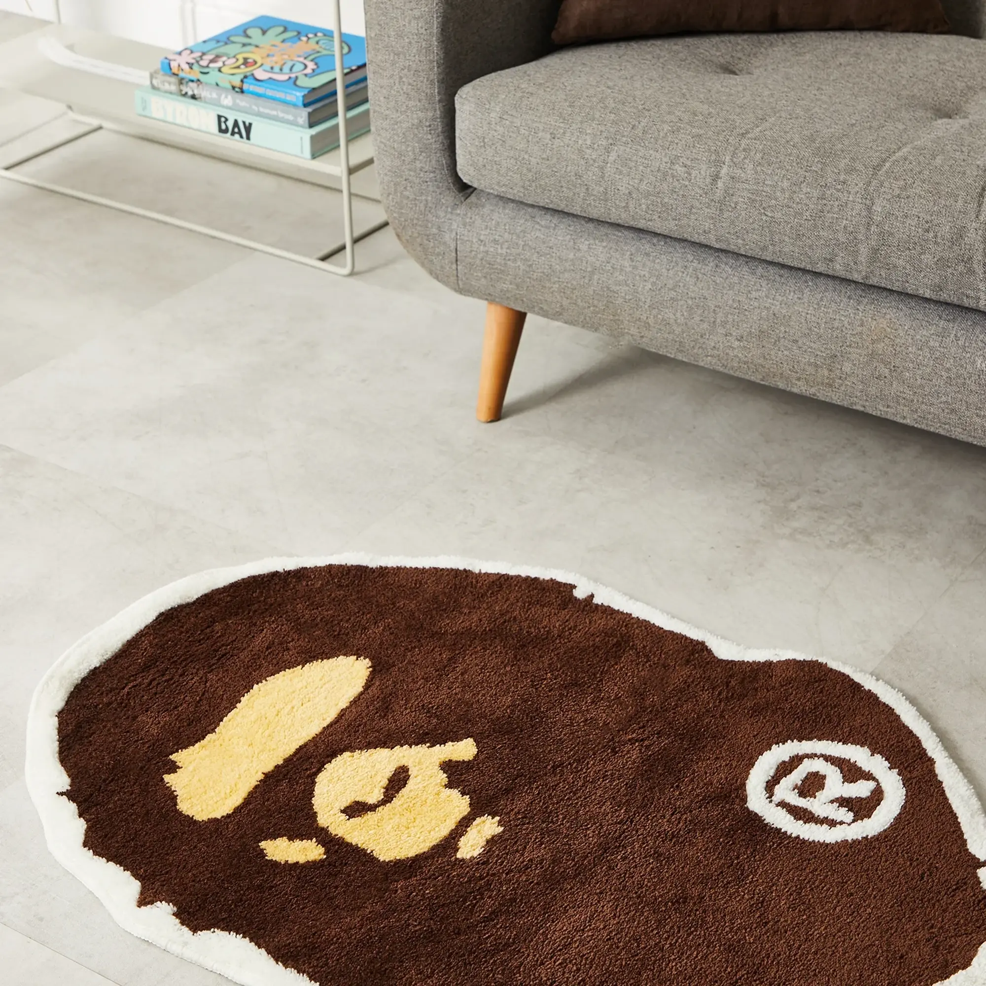 A Bathing Ape Men's Big Ape Head Rugat Brown