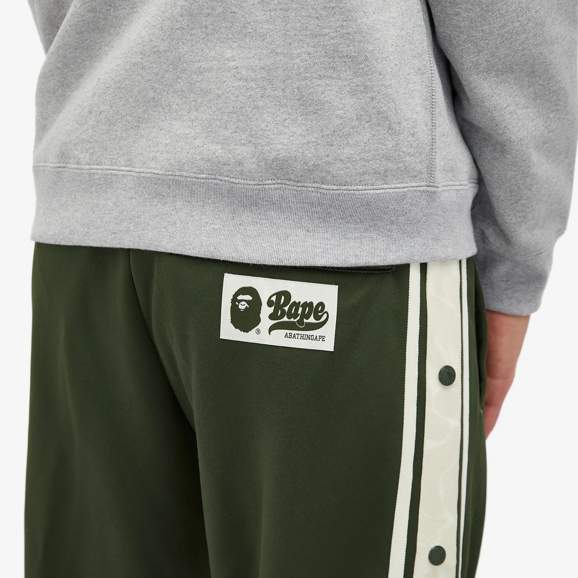 A Bathing Ape Men's Jersey Track Pants Green