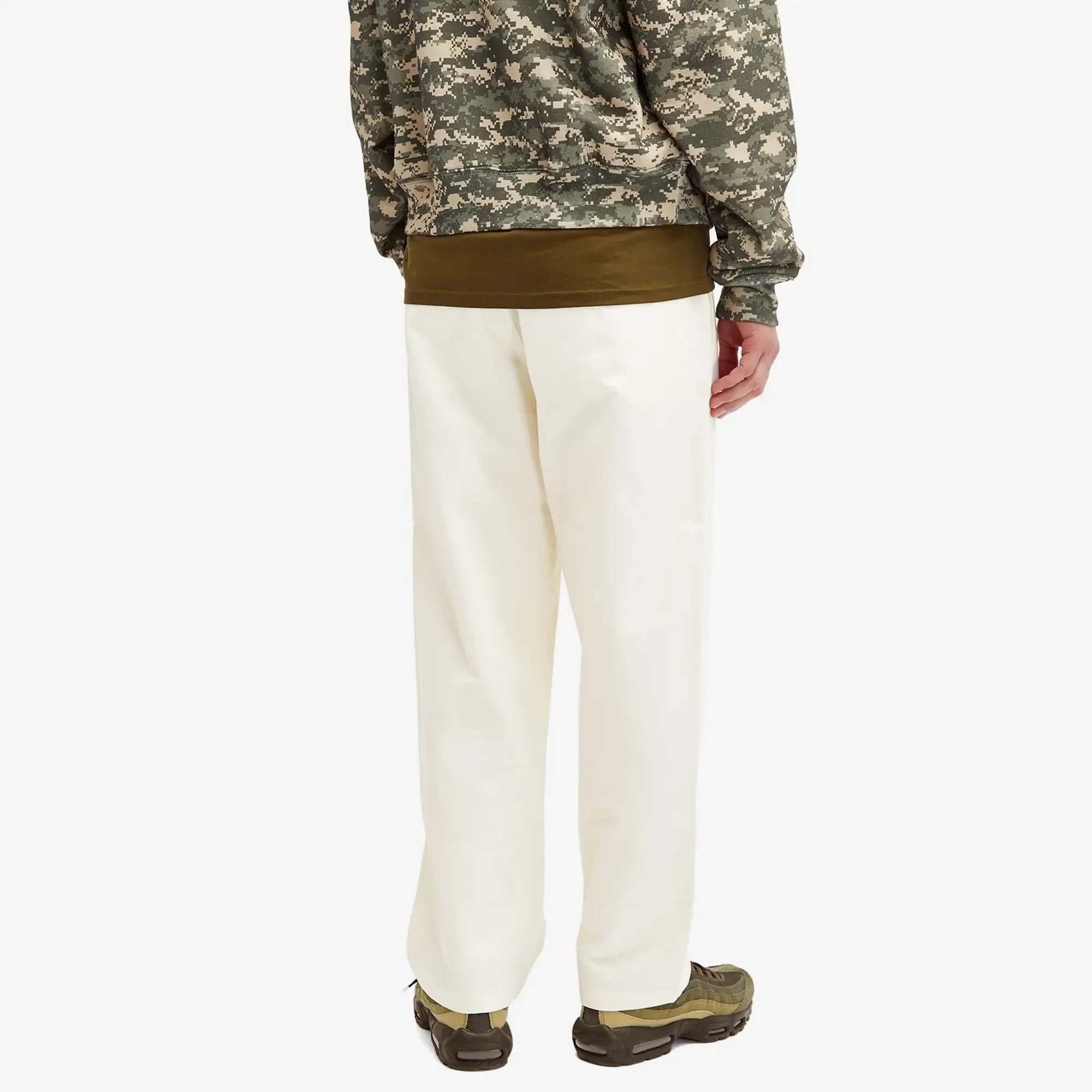 A Bathing Ape Men's One Point Easy Chino Pants Ivory