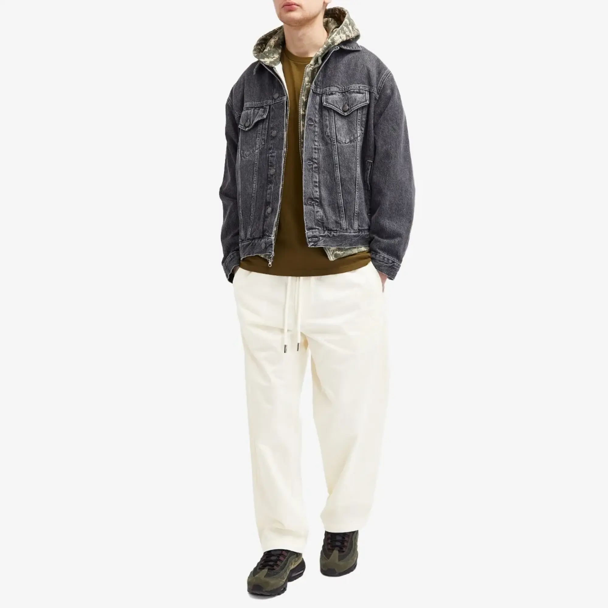 A Bathing Ape Men's One Point Easy Chino Pants Ivory
