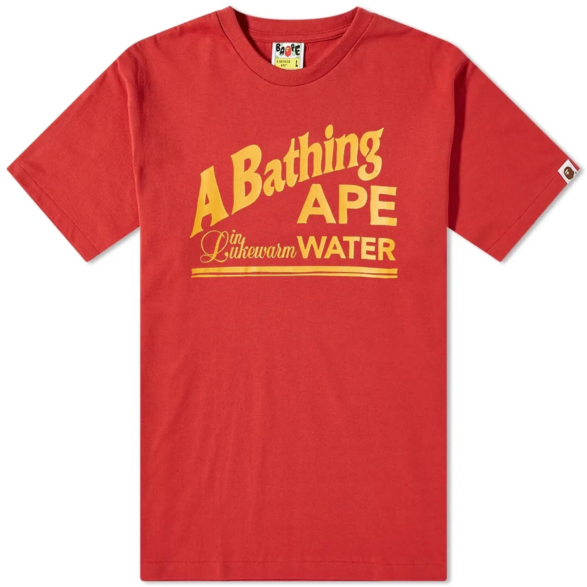A Bathing Ape Men's Archive Lukewarm Water T-Shirt Red