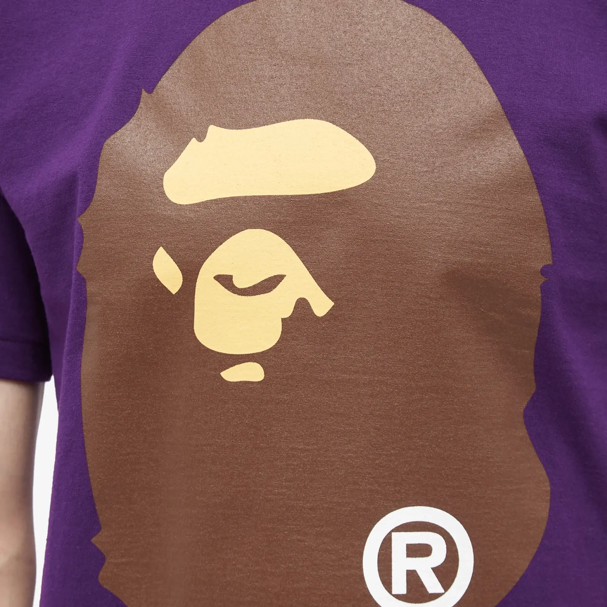 Purple bathing ape shirt best sale