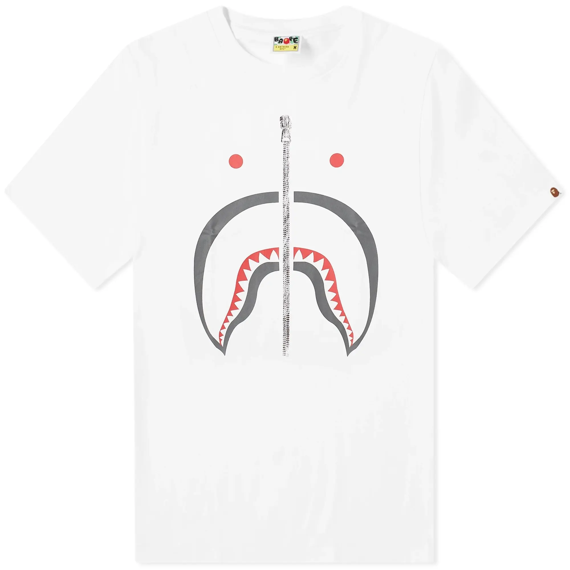 A Bathing Ape Men's Shark T-Shirt White