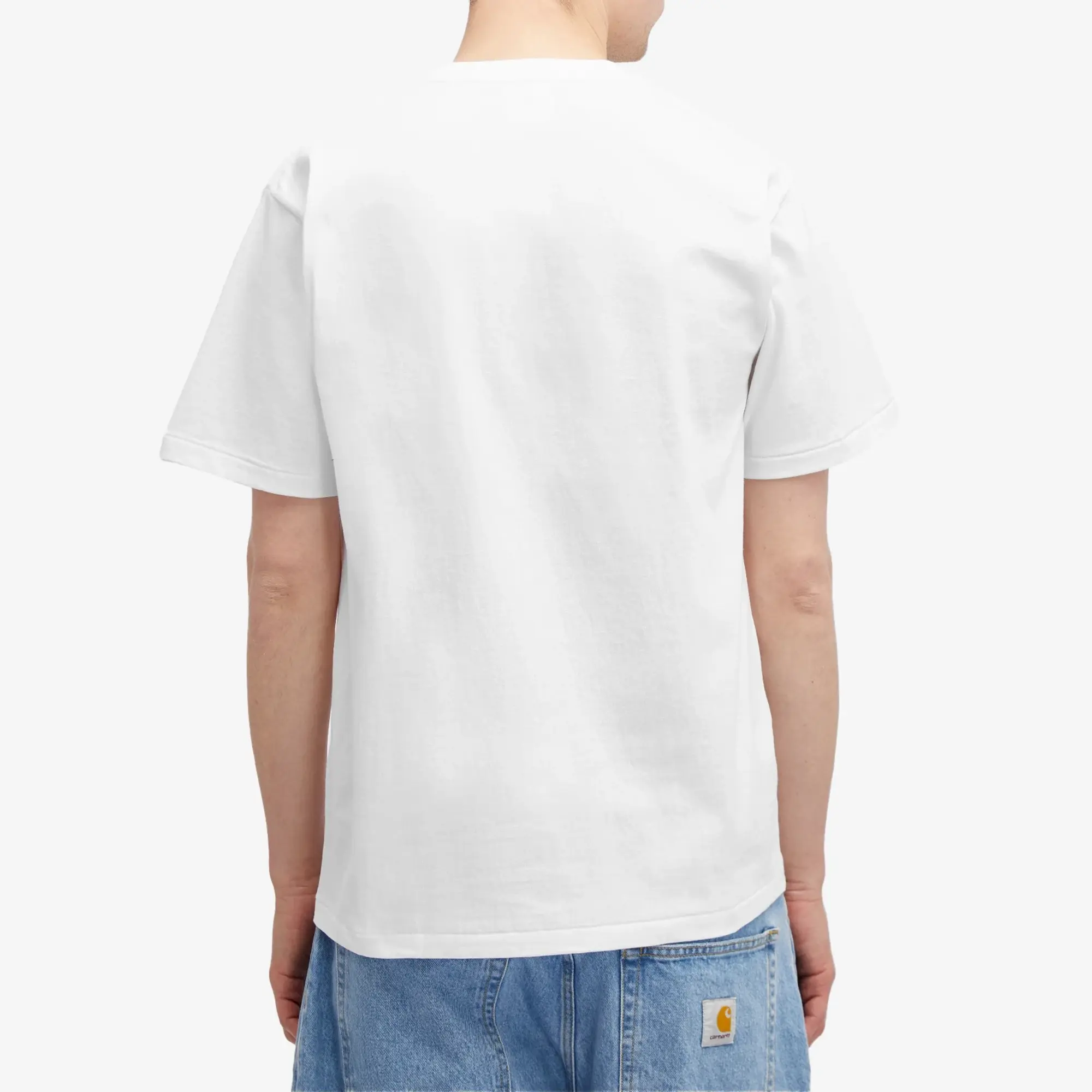 A Bathing Ape Men's ABC Camo College T-Shirt White/Pink