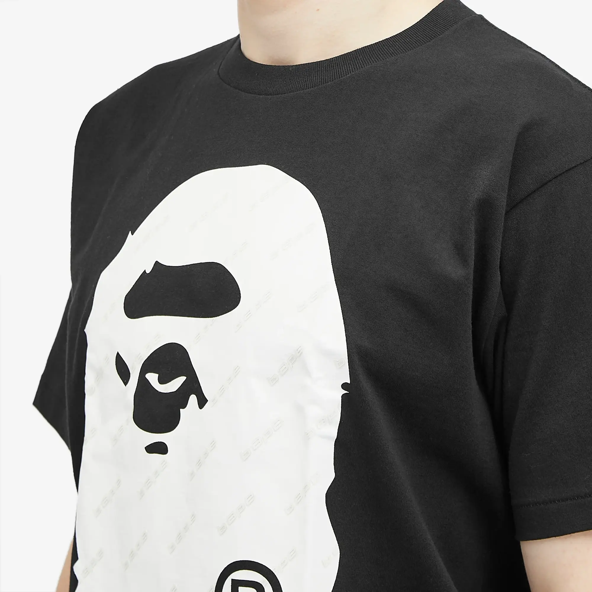 A Bathing Ape Men's Hexagram Big Ape Head T-Shirt Black