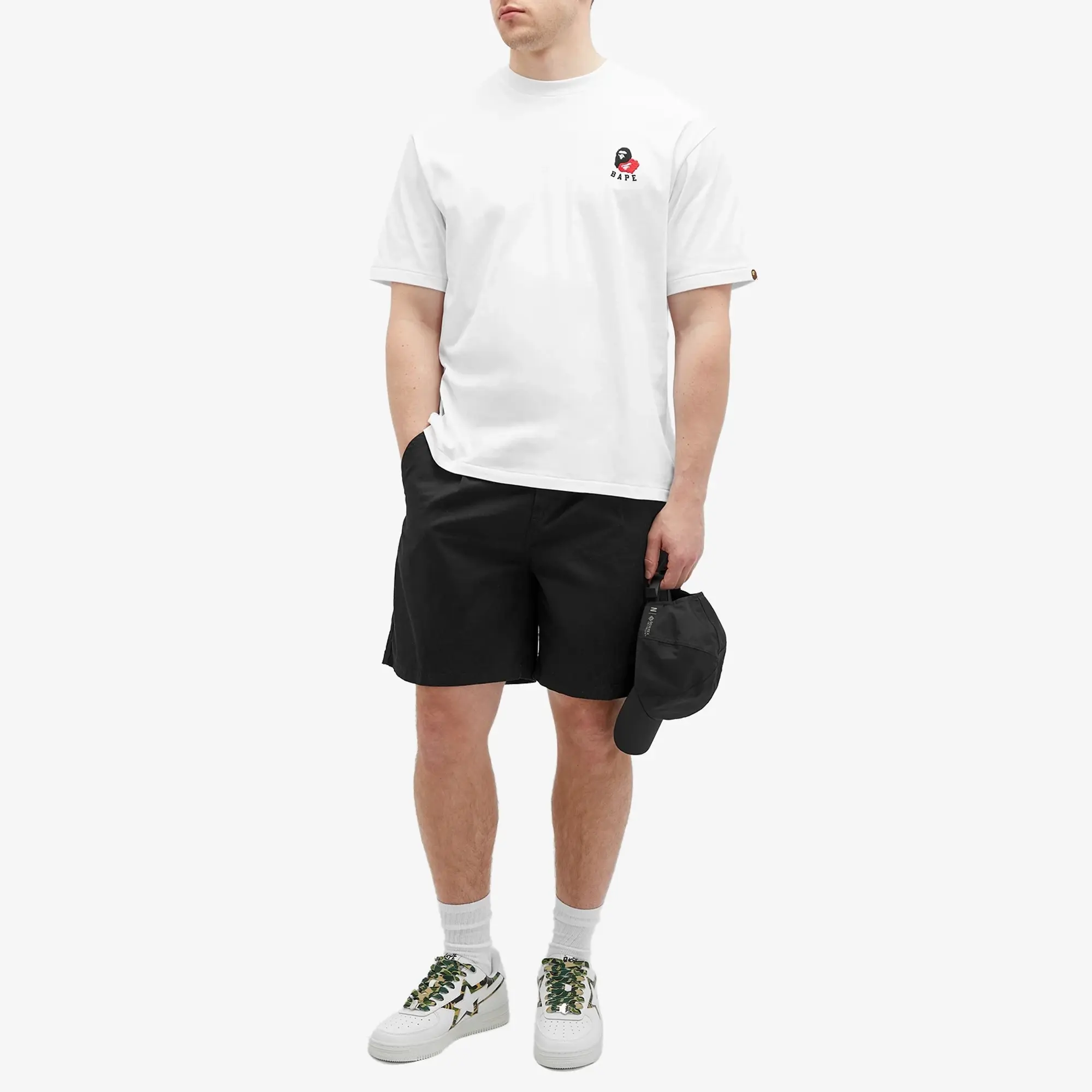 A Bathing Ape Men's Ape Head 2 Point T-Shirt White