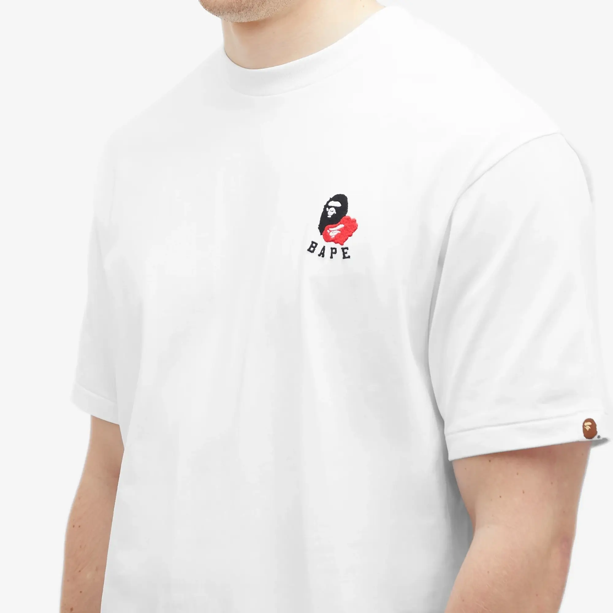 A Bathing Ape Men's Ape Head 2 Point T-Shirt White