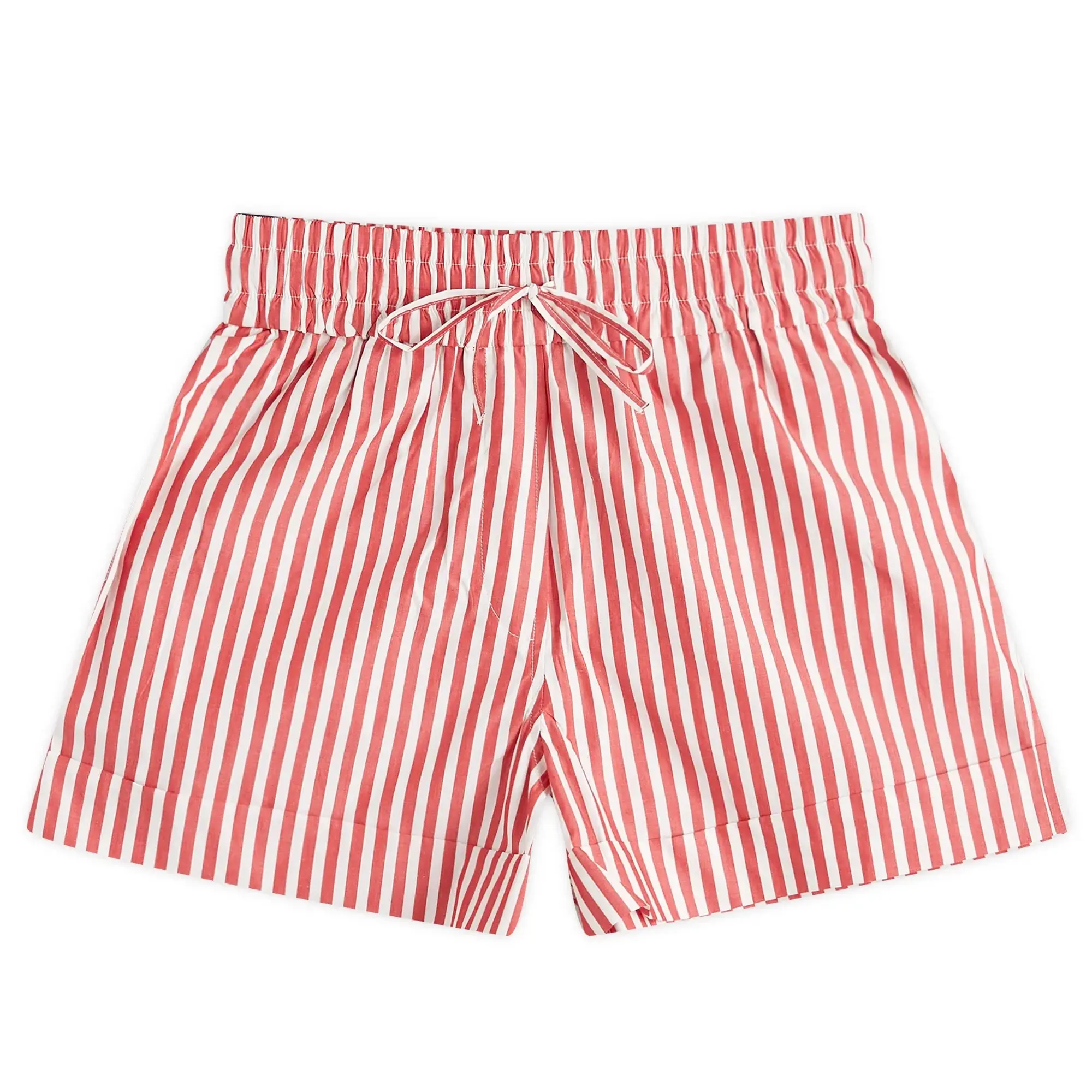GANNI Women's Elasticated Shorts Barbados Cherry