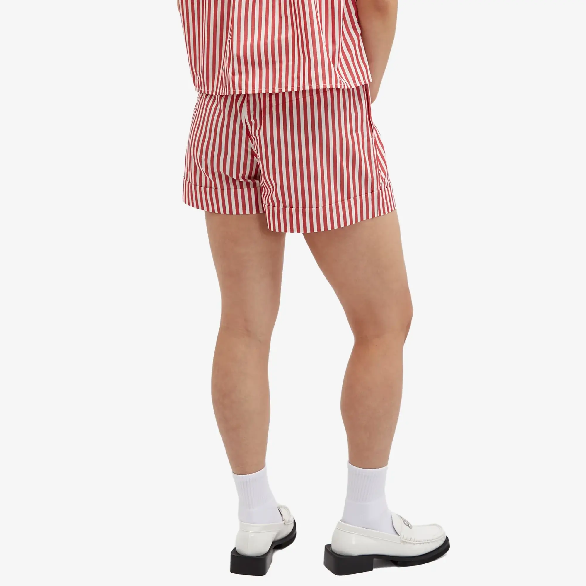 GANNI Women's Elasticated Shorts Barbados Cherry