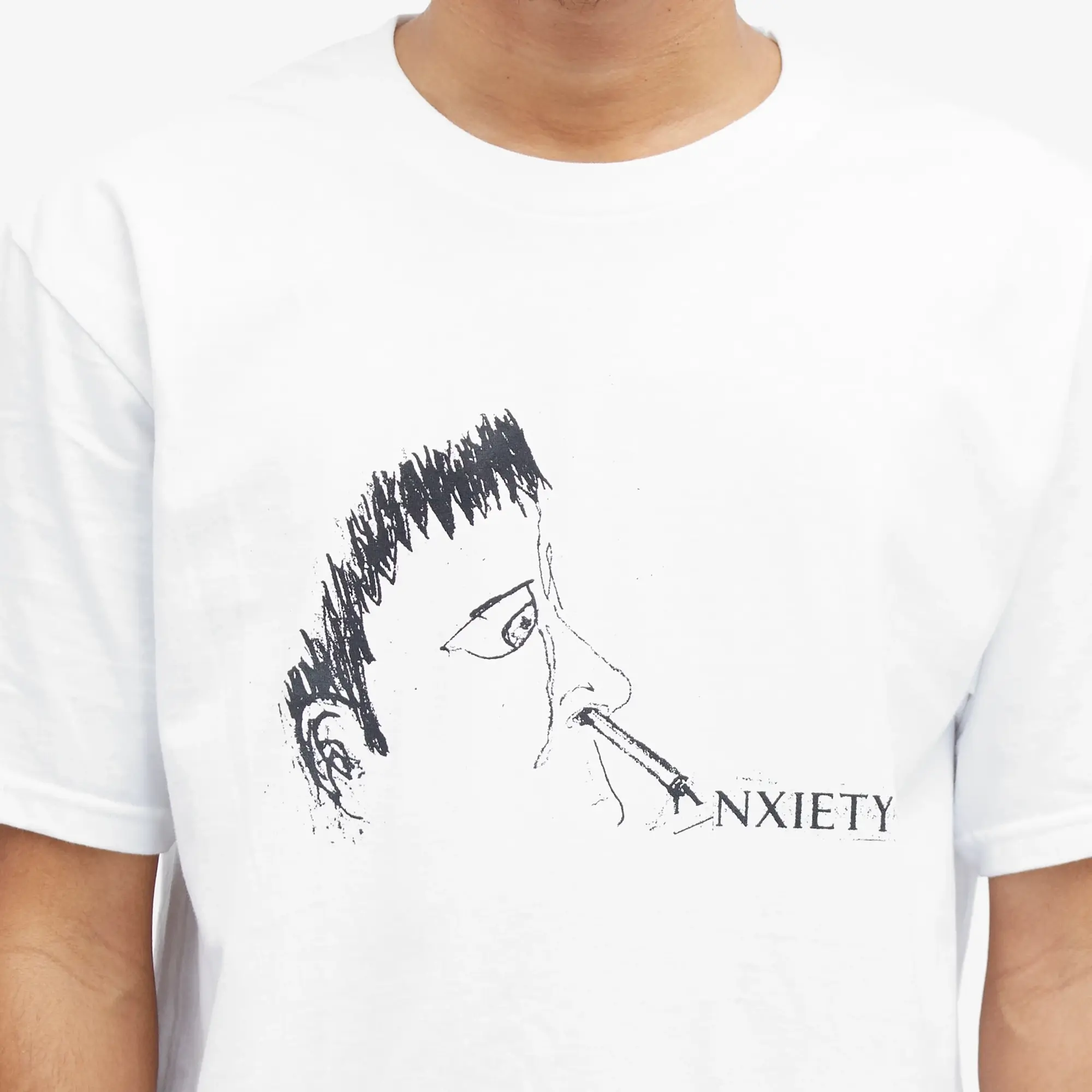 Fucking Awesome Men's Anxiety T-Shirt White