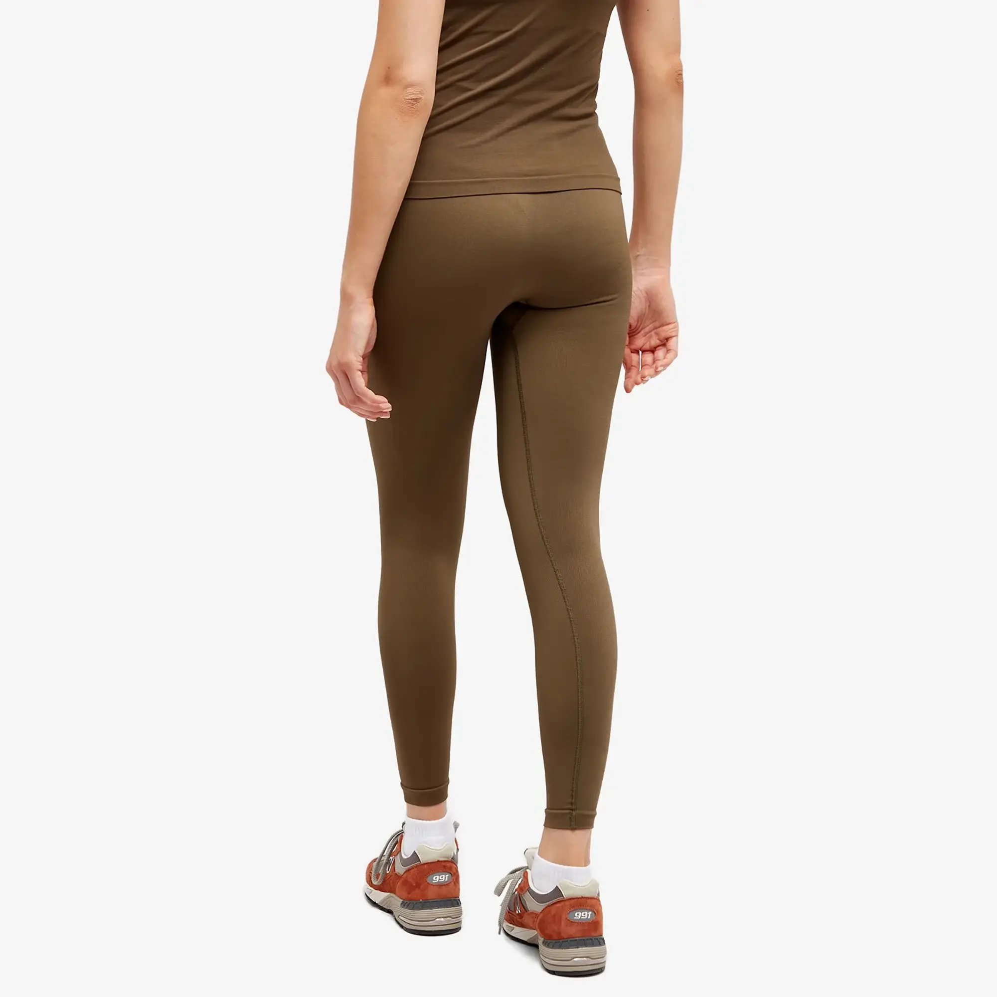 Pangaia Women's Motion Low Impact Leggings Soil Brown