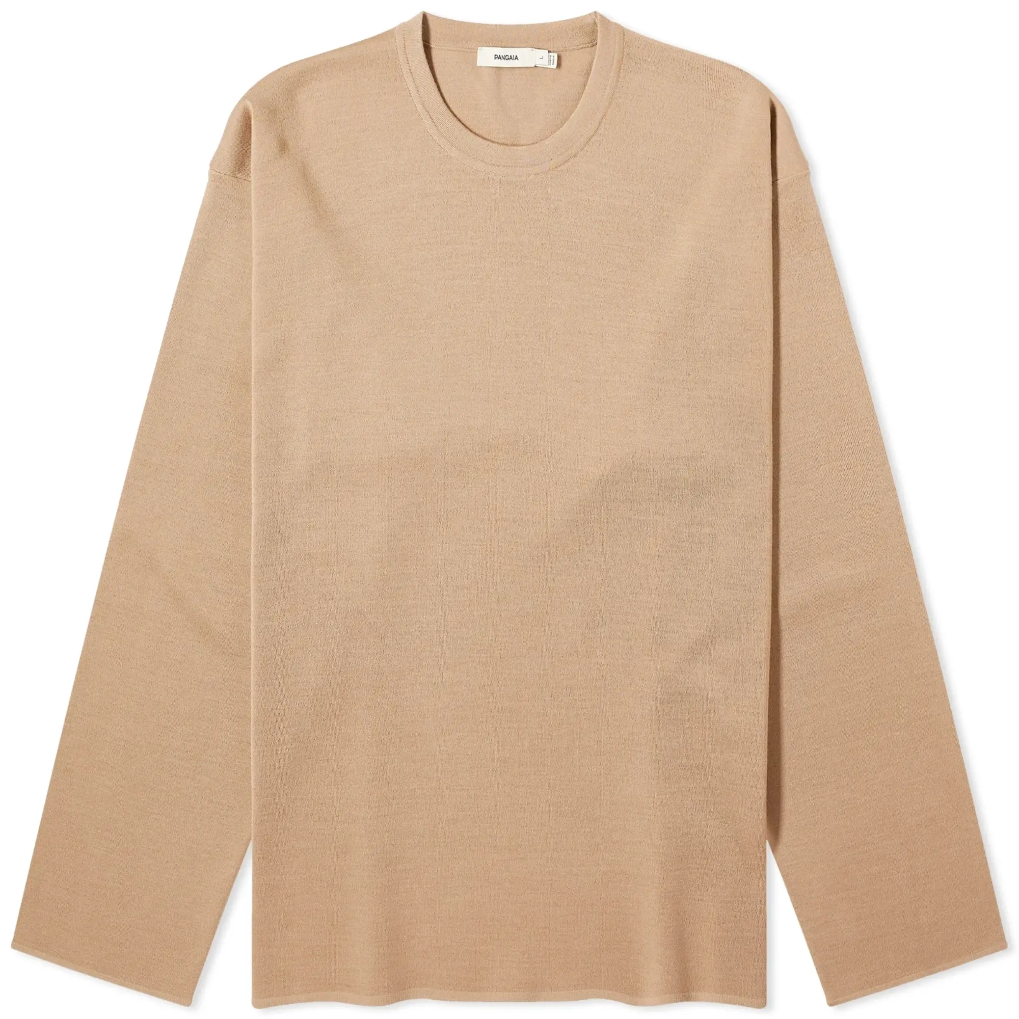 Pangaia Regenerative Merino Knit Crew Neck Camel