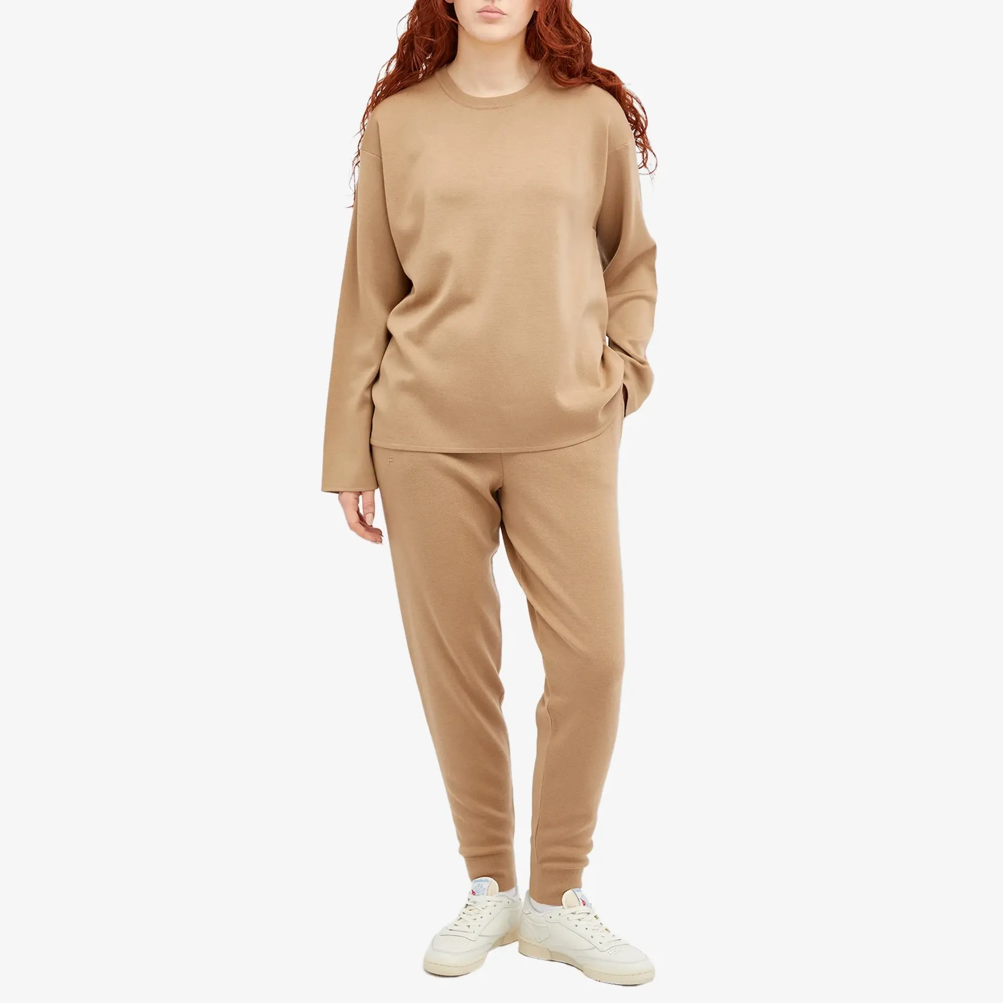 Pangaia Regenerative Merino Knit Crew Neck Camel