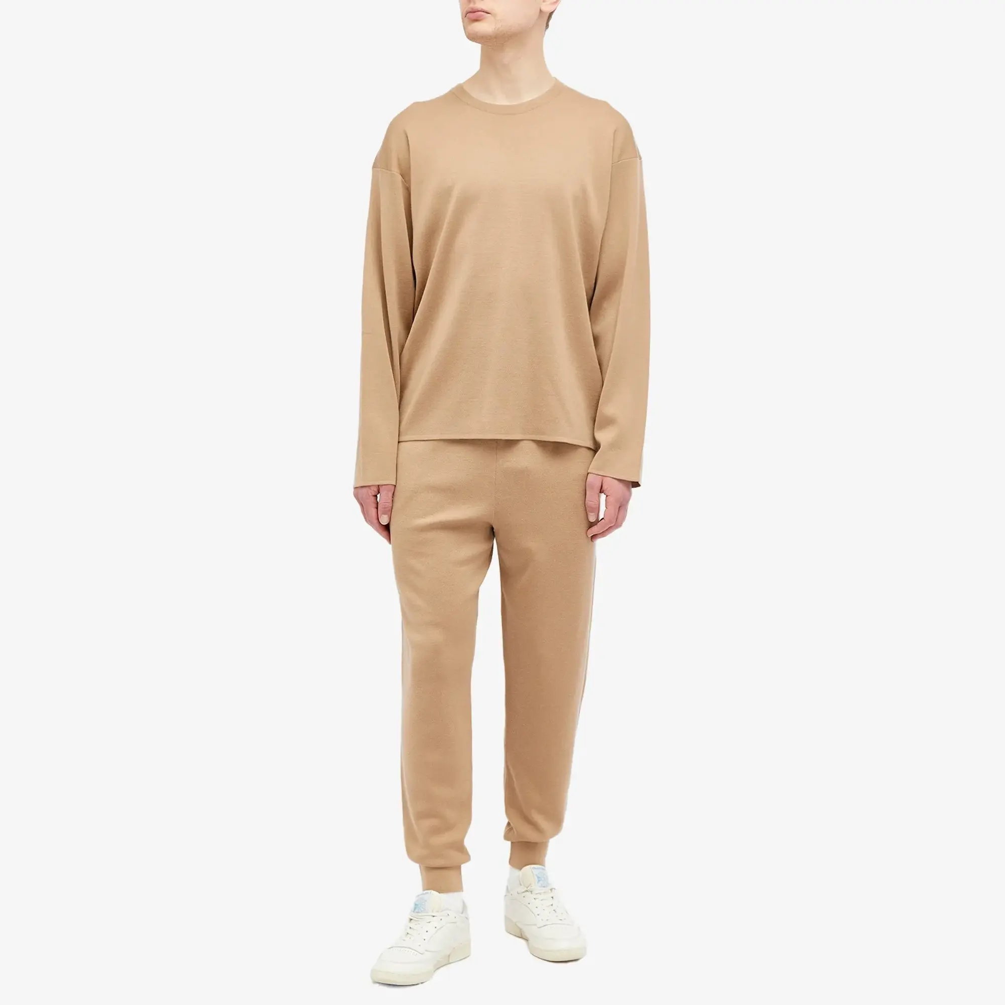 Pangaia Regenerative Merino Knit Crew Neck Camel