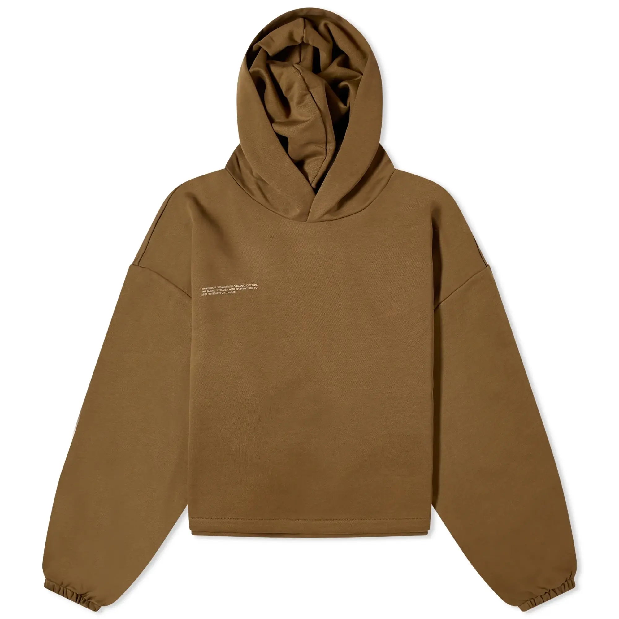 Pangaia Women's Active Tech Jersey Hoodie Soil Brown