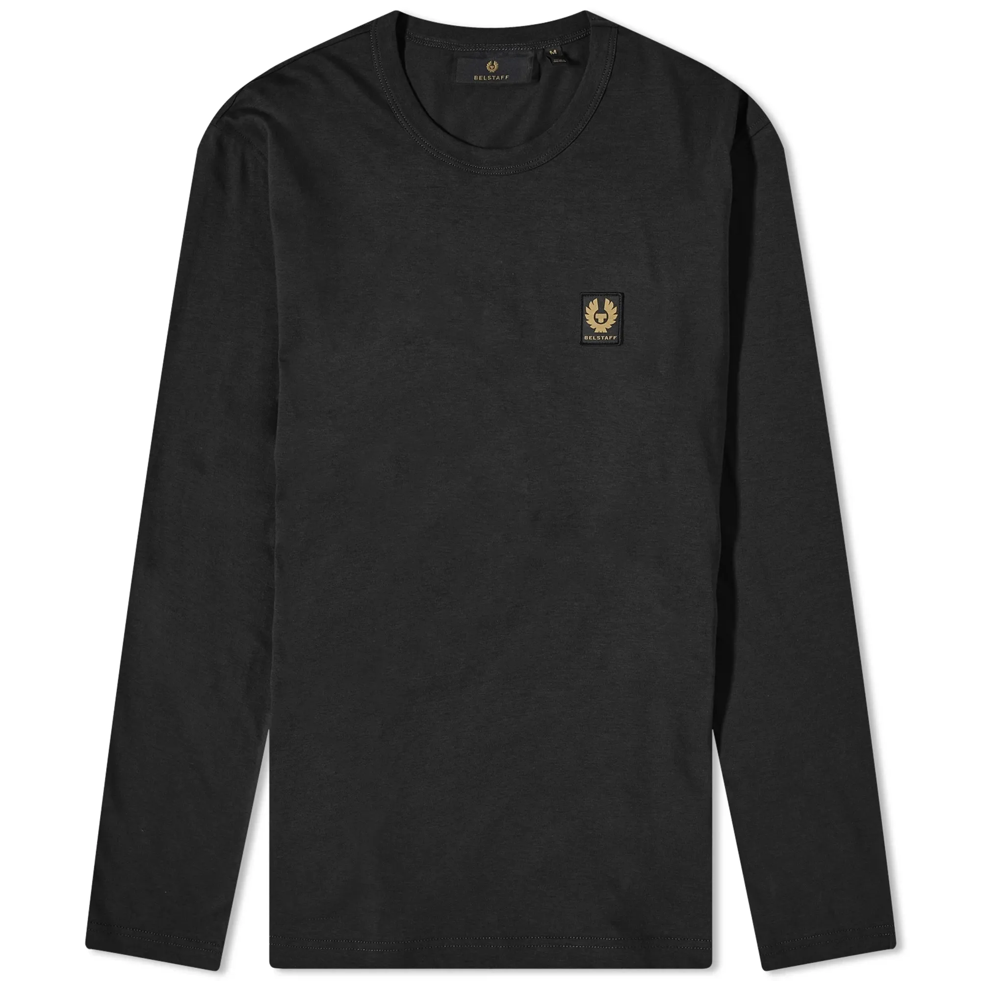 Belstaff Men's Long Sleeve Patch Logo T-Shirt Black