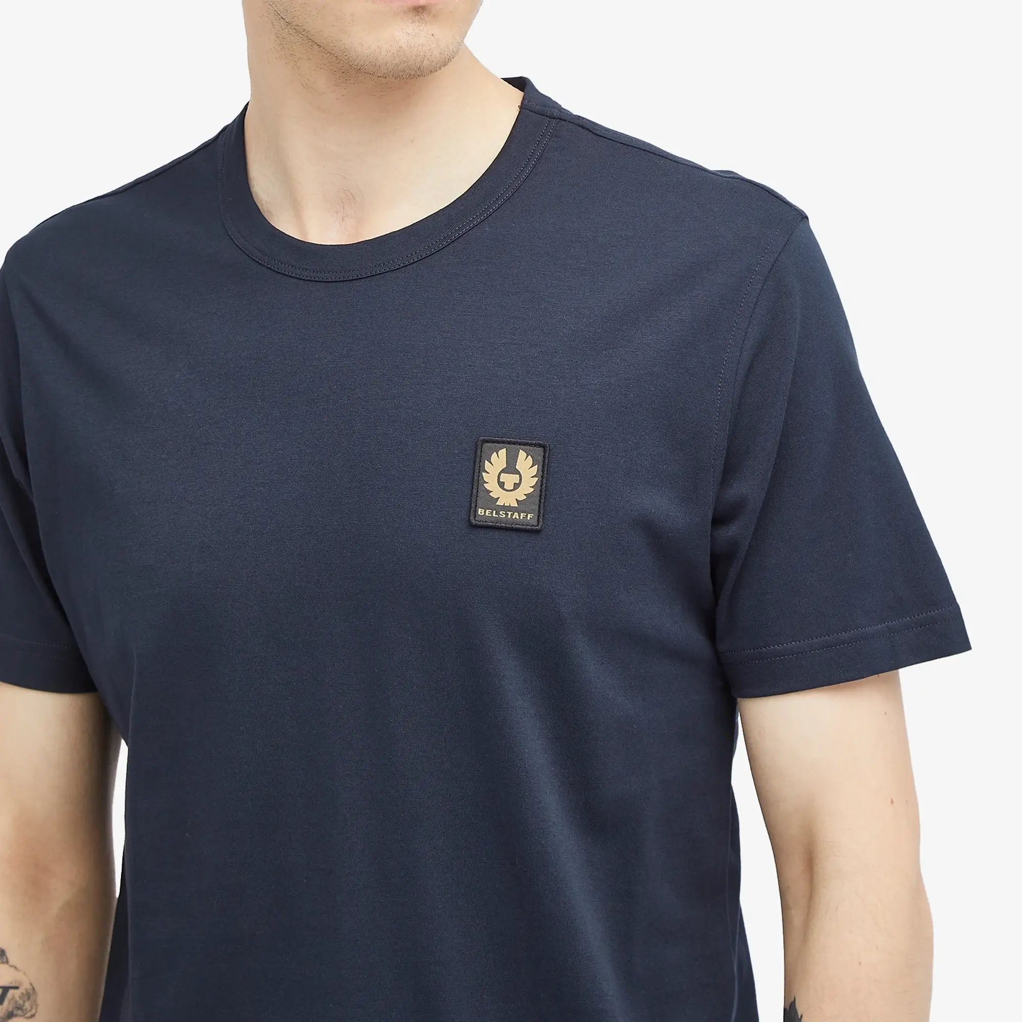 Belstaff Men's Patch Logo T-Shirt Dark Ink
