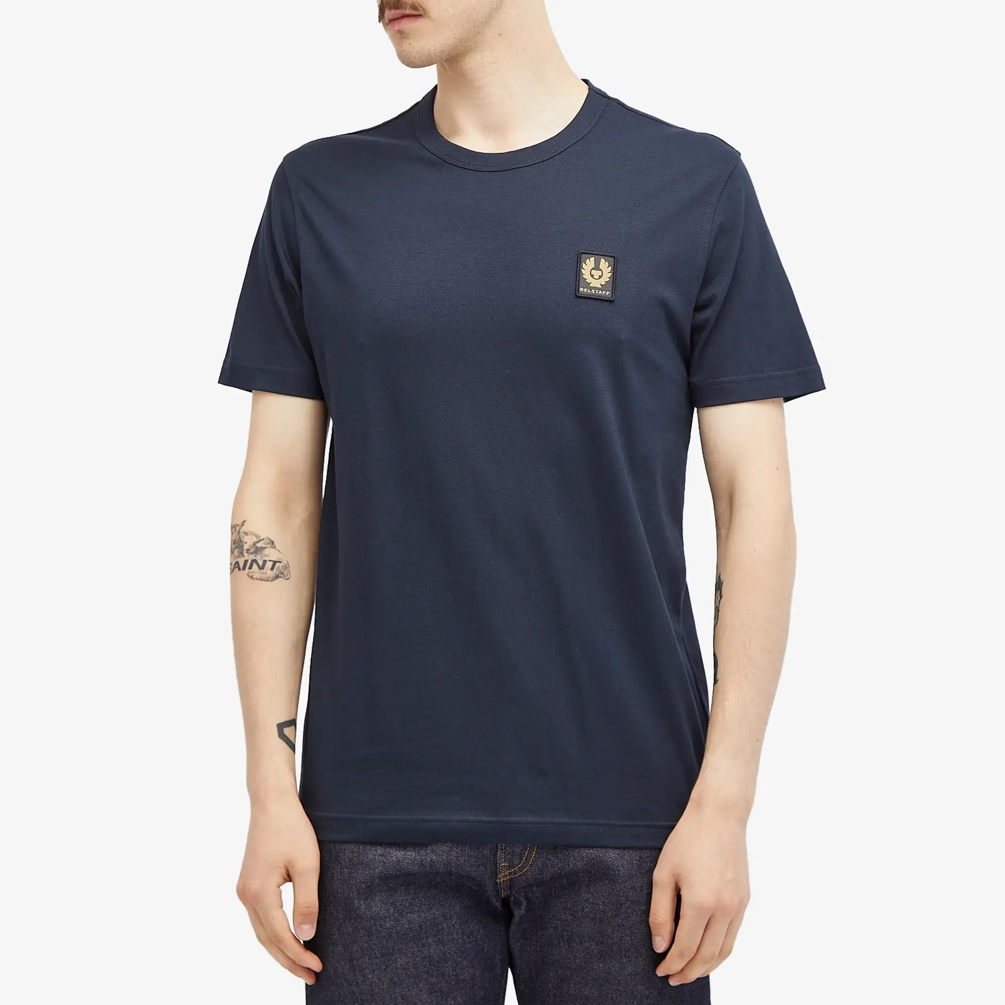 Belstaff Men's Patch Logo T-Shirt Dark Ink
