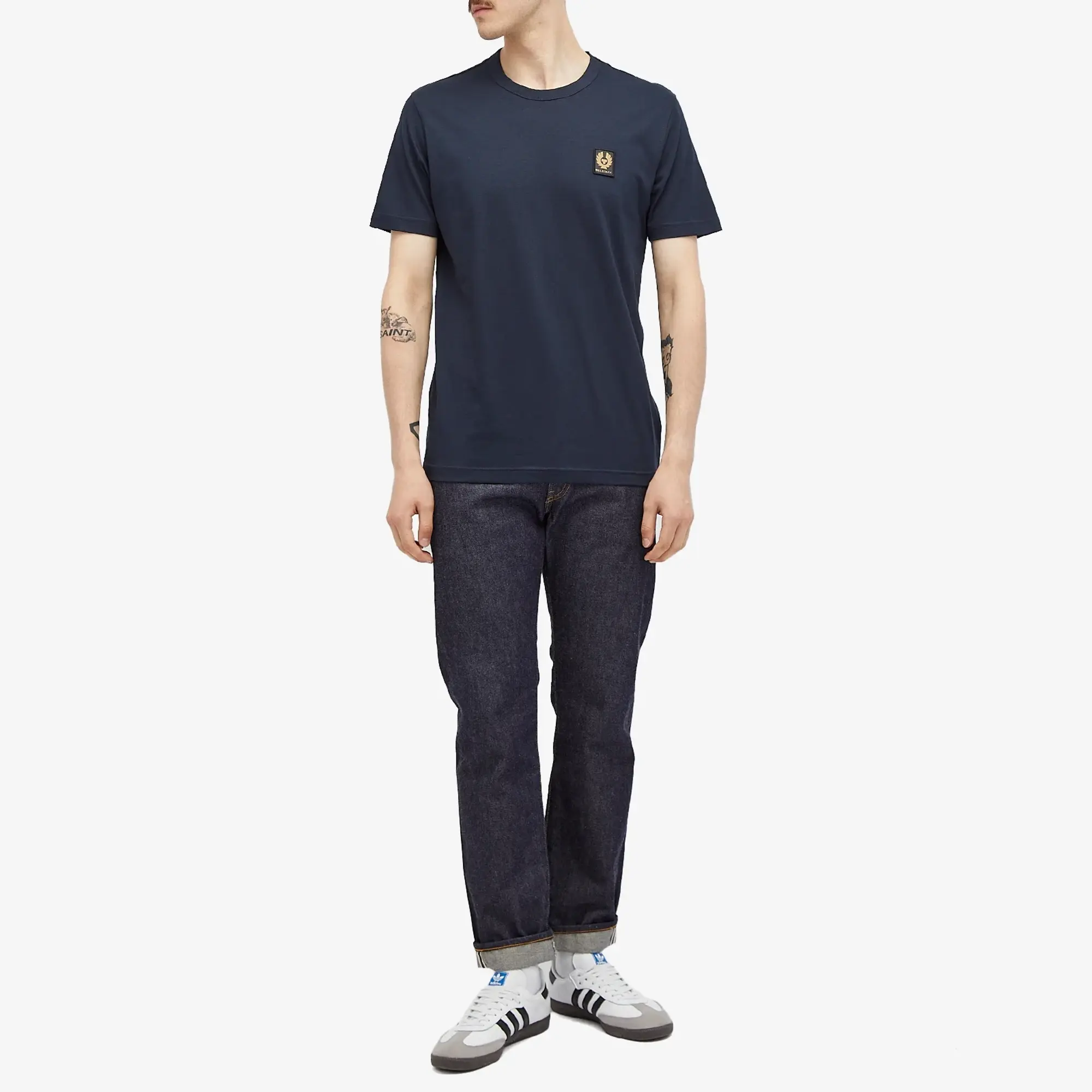 Belstaff Men's Patch Logo T-Shirt Dark Ink