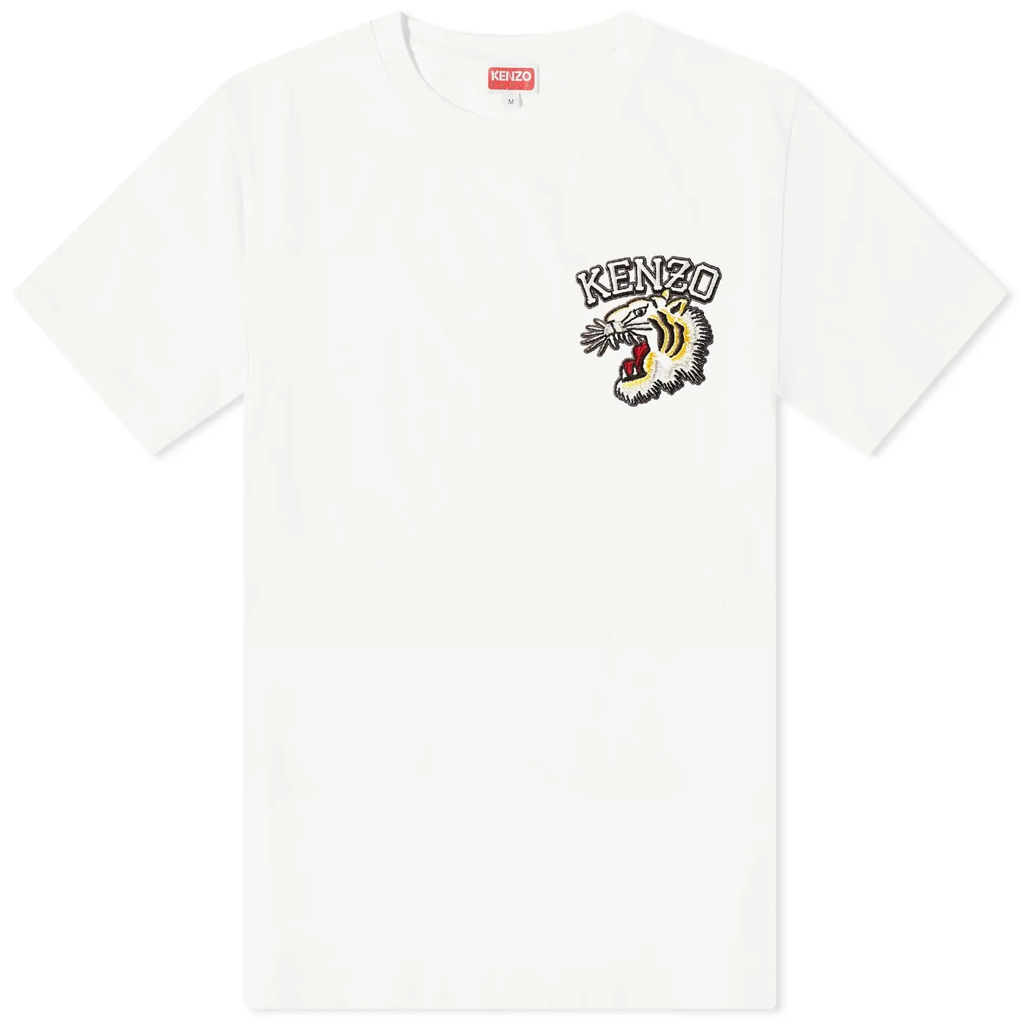 Kenzo Tiger Varsity Slim Tee Men Shortsleeves White