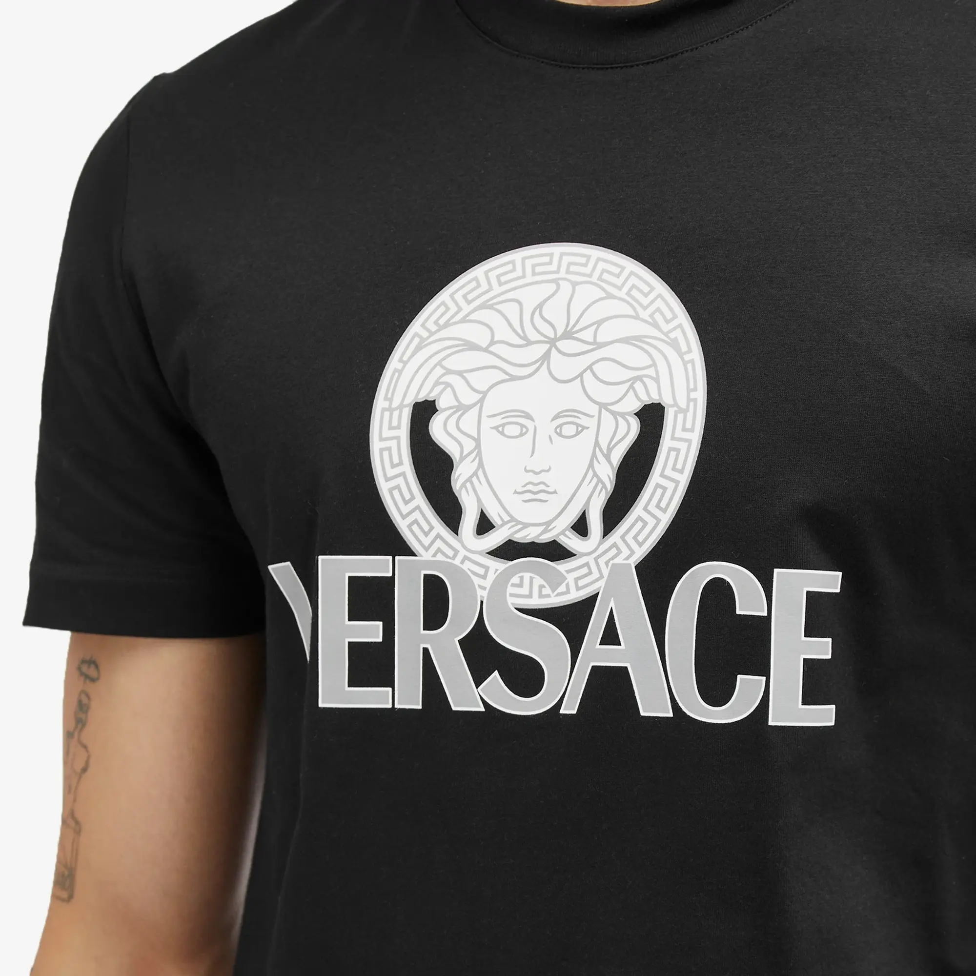 Versace Men's Medusa Print T-Shirt Black