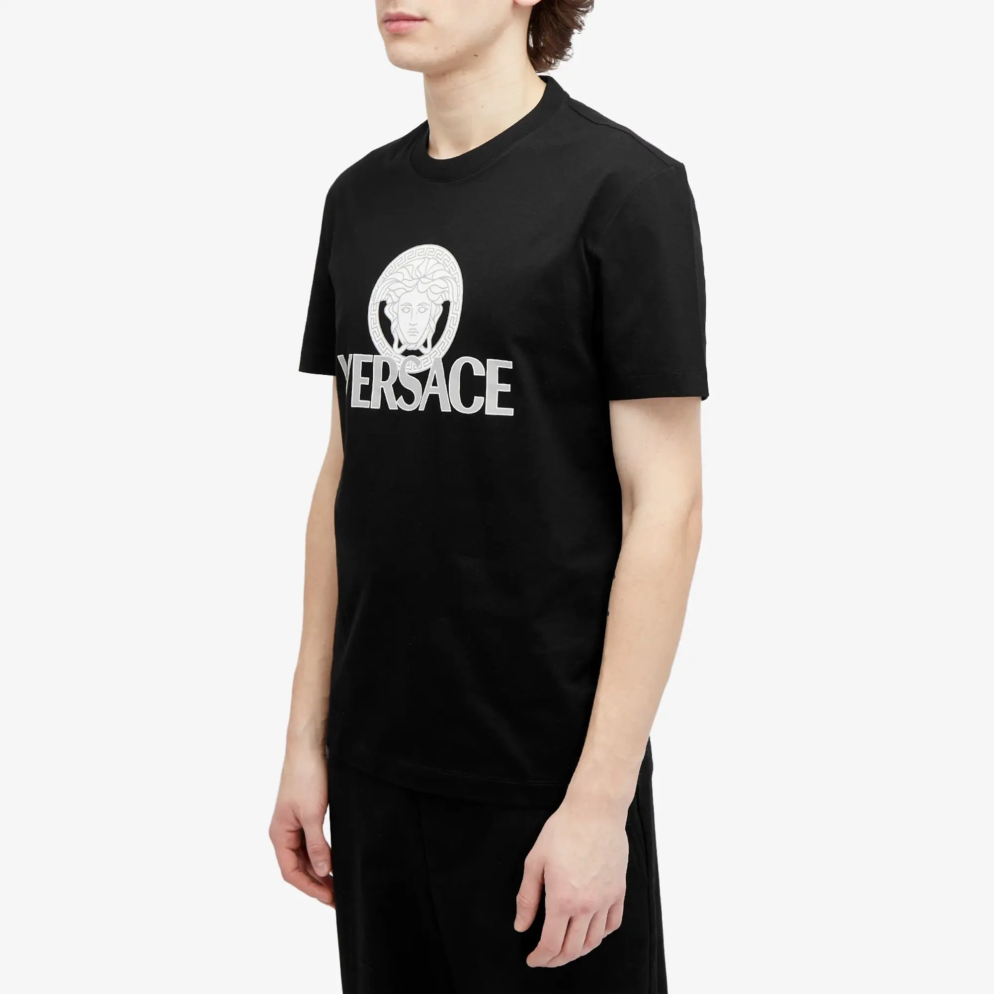 Versace Men's Medusa Print T-Shirt Black