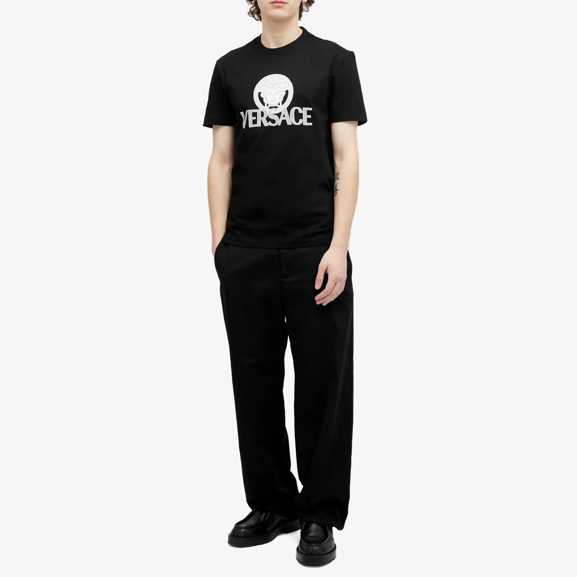 Versace Men's Medusa Print T-Shirt Black