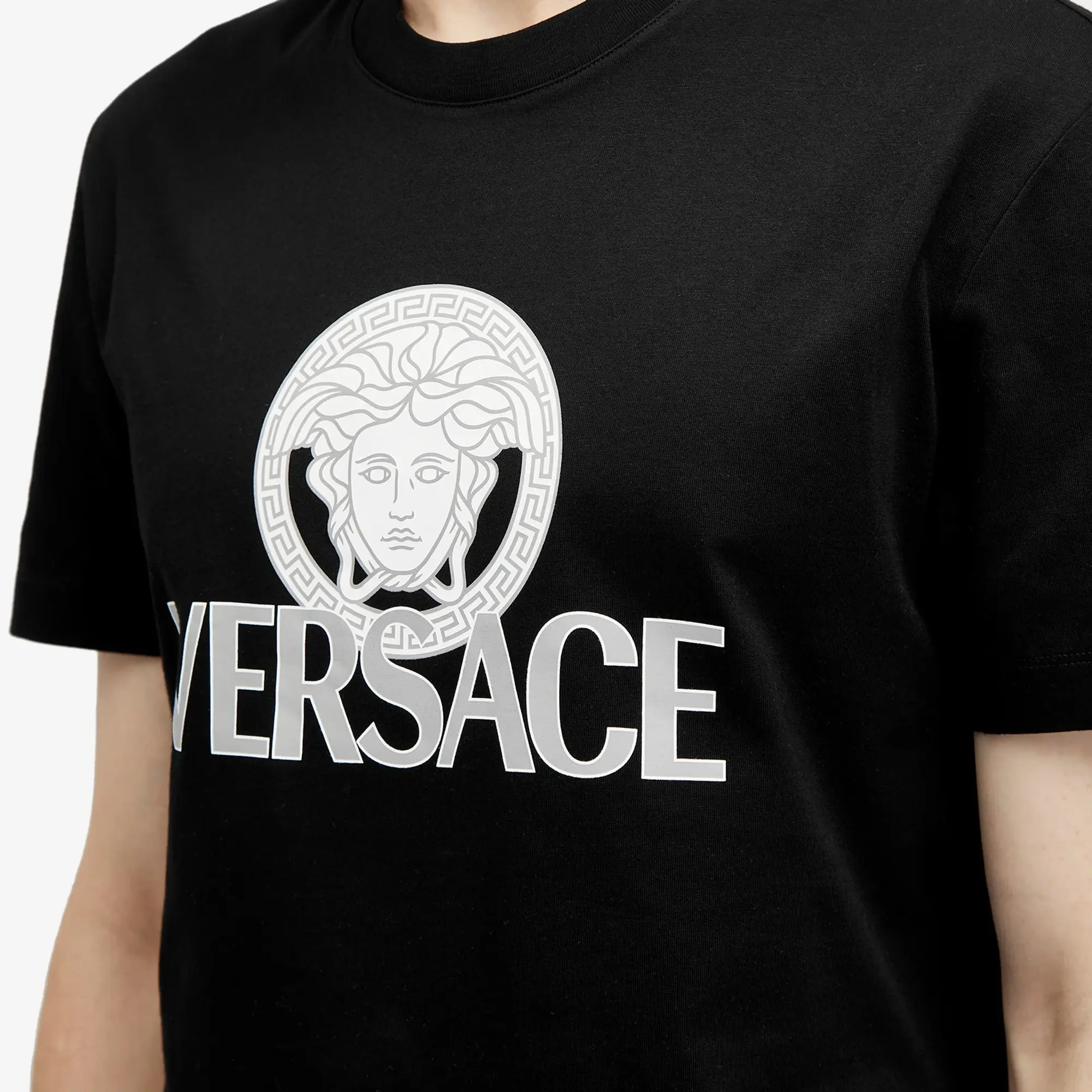 Versace Men's Medusa Print T-Shirt Black