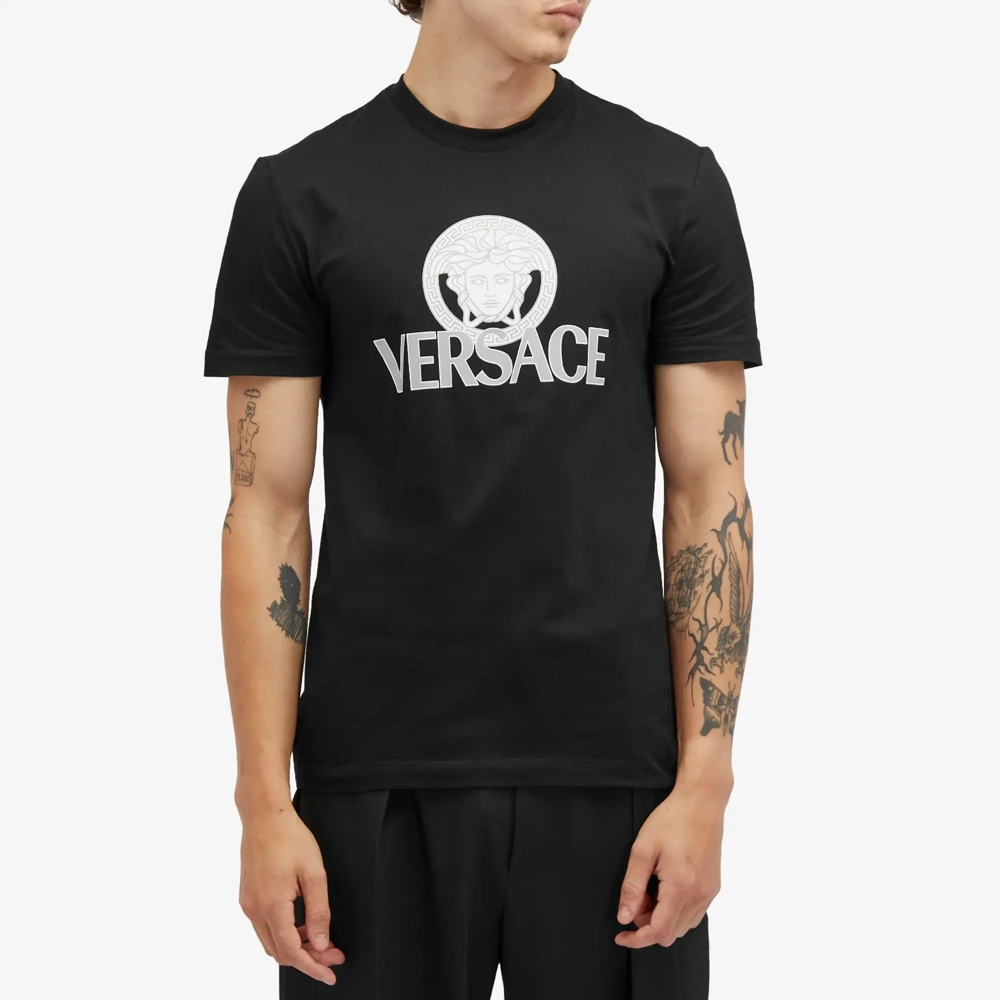 Versace Men's Medusa Print T-Shirt Black