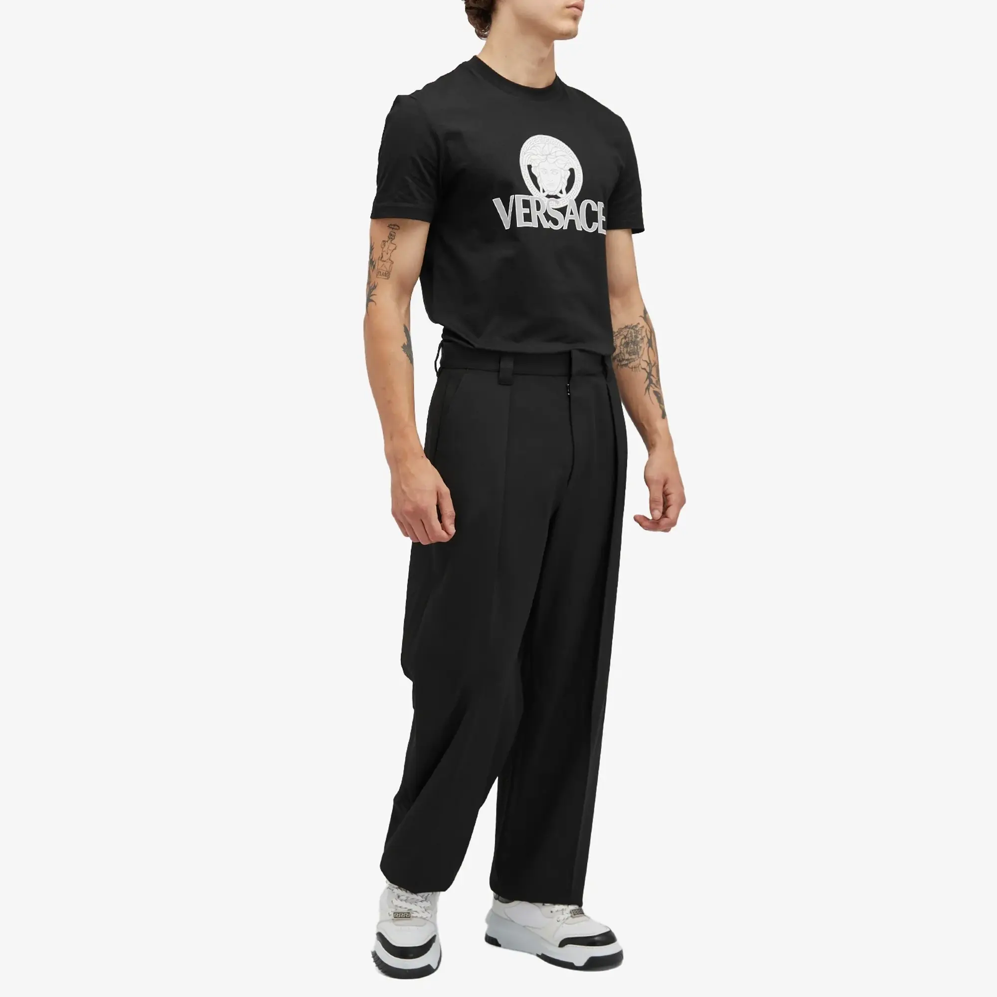 Versace Men's Medusa Print T-Shirt Black