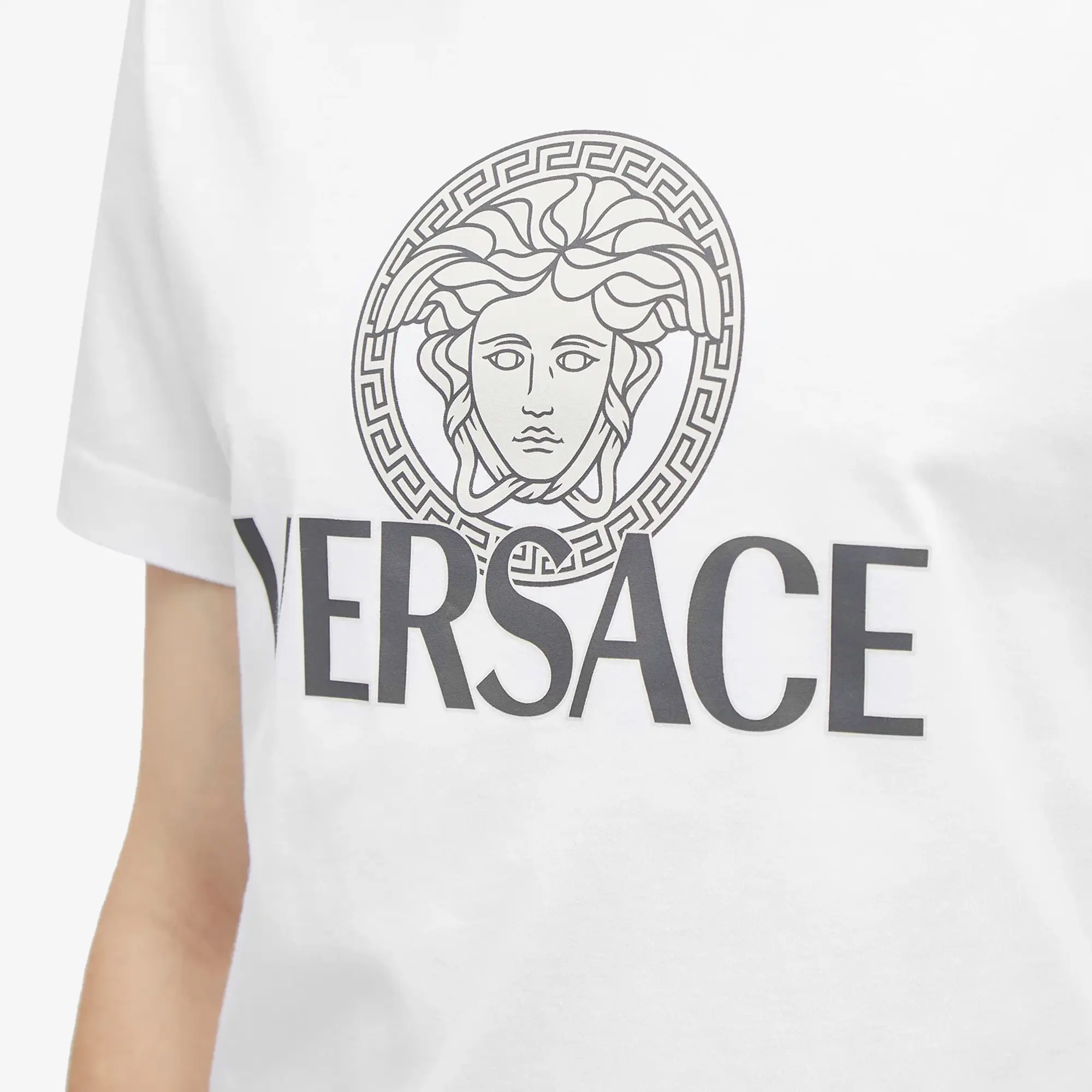 Versace Men's Medusa Print T-Shirt White