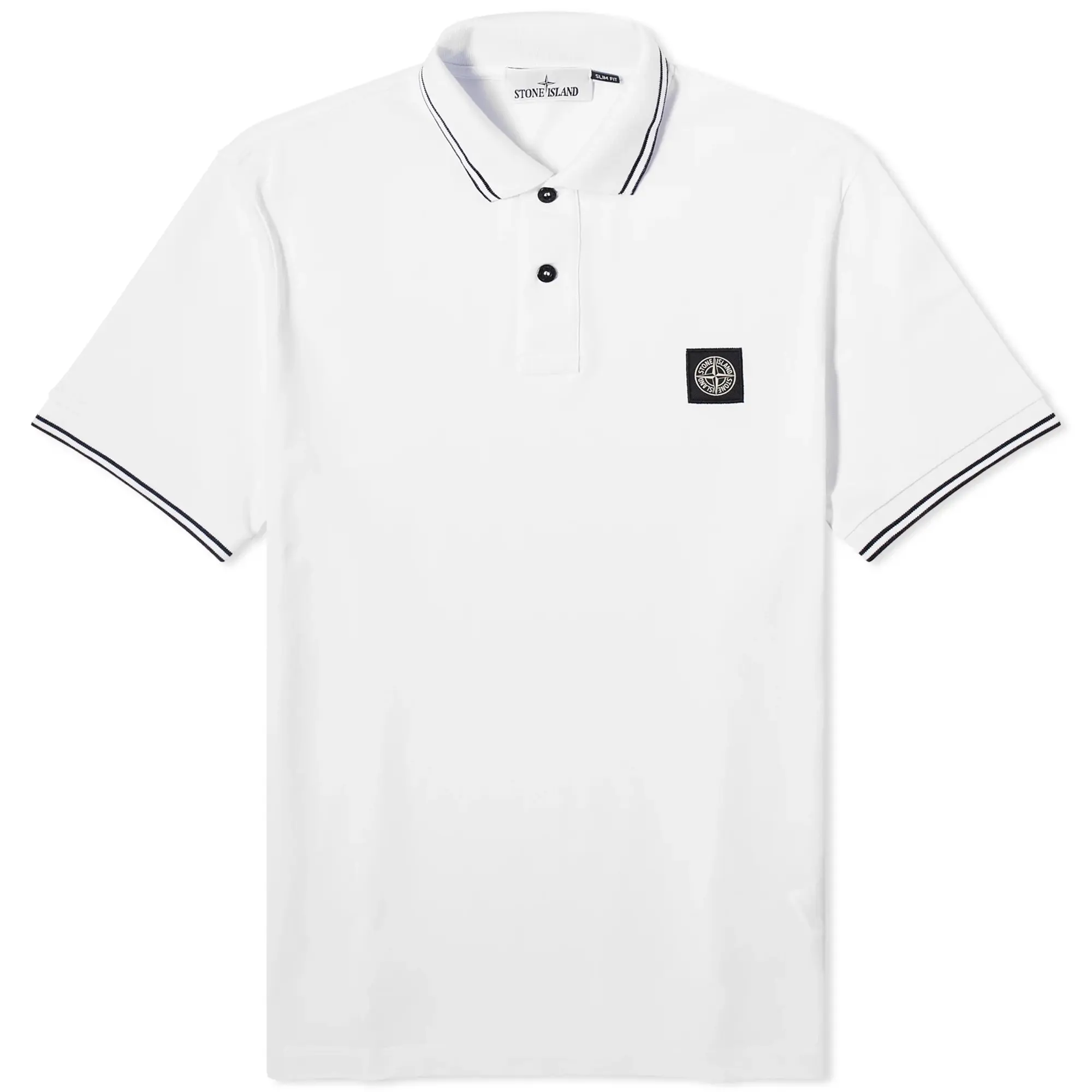 Stone Island Men's Patch Polo White