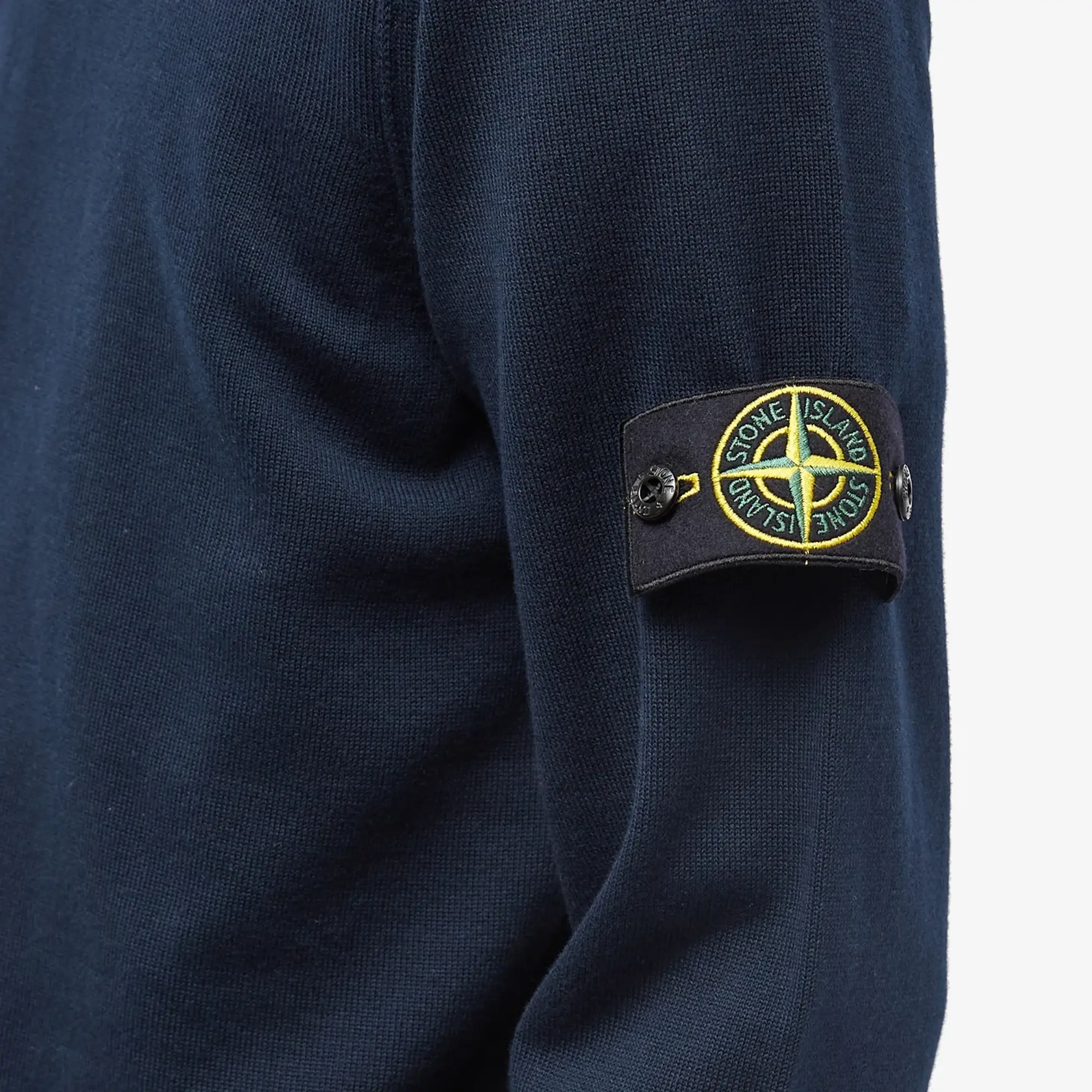 Stone Island Men's Soft Cotton Crew Neck Knit Navy