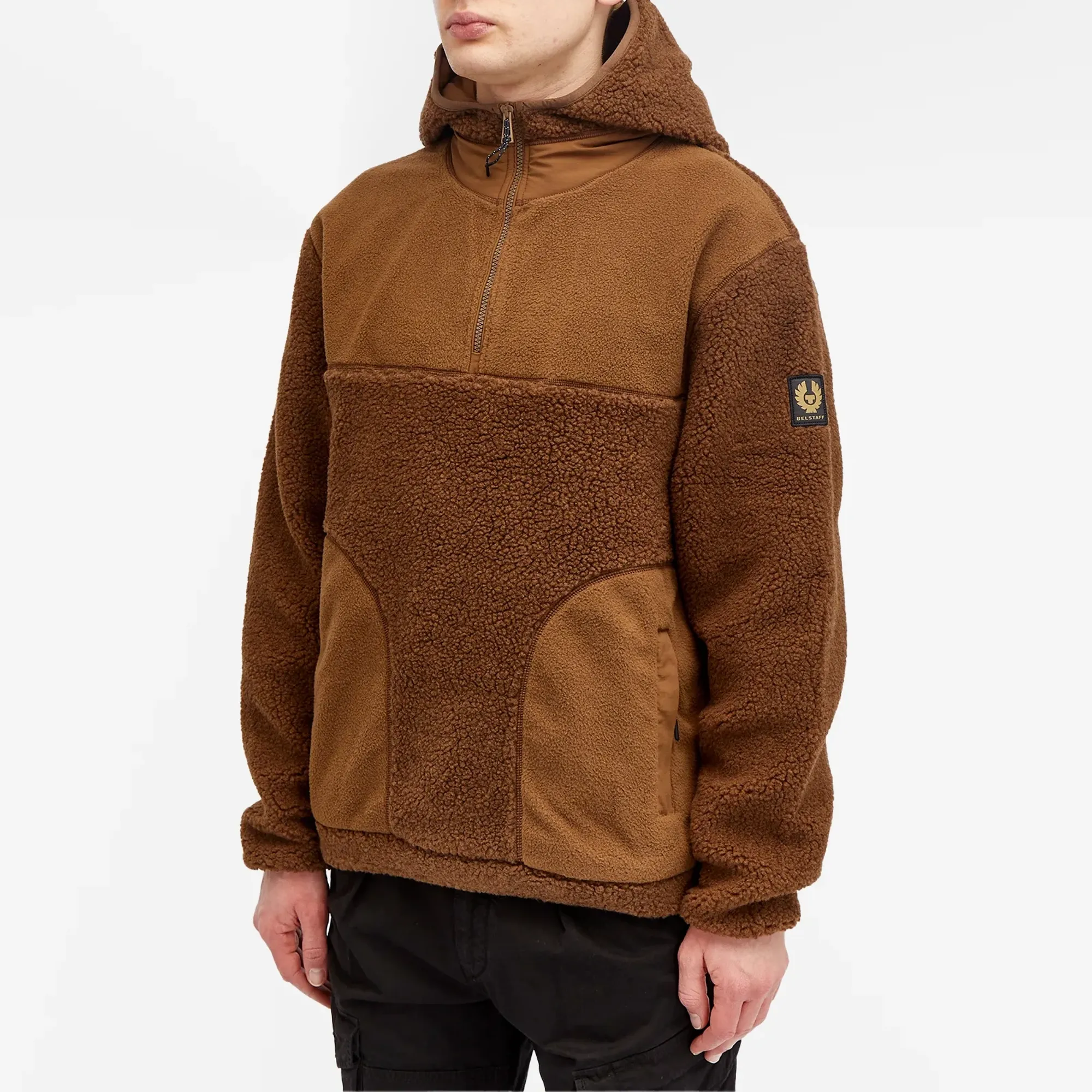 Belstaff Men's Stamford Quarter Zip Fleece Bronze Brown | 104470