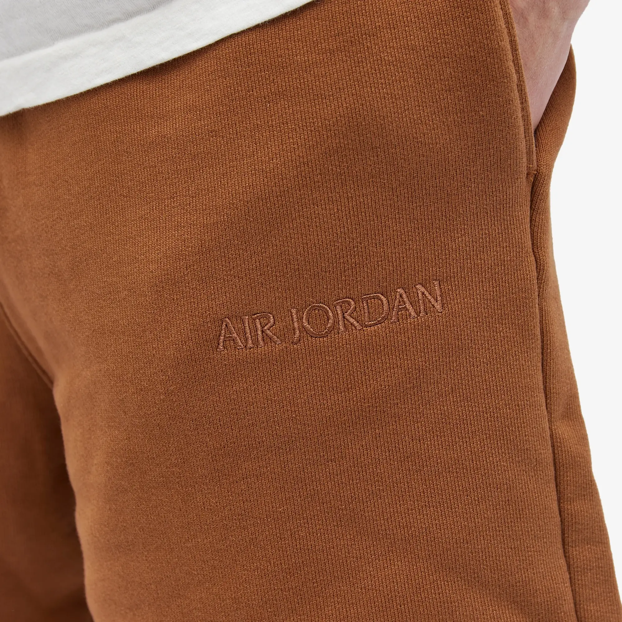 Nike Jordan Air Jordan Men's Wordmark Fleece Short Light British Tan