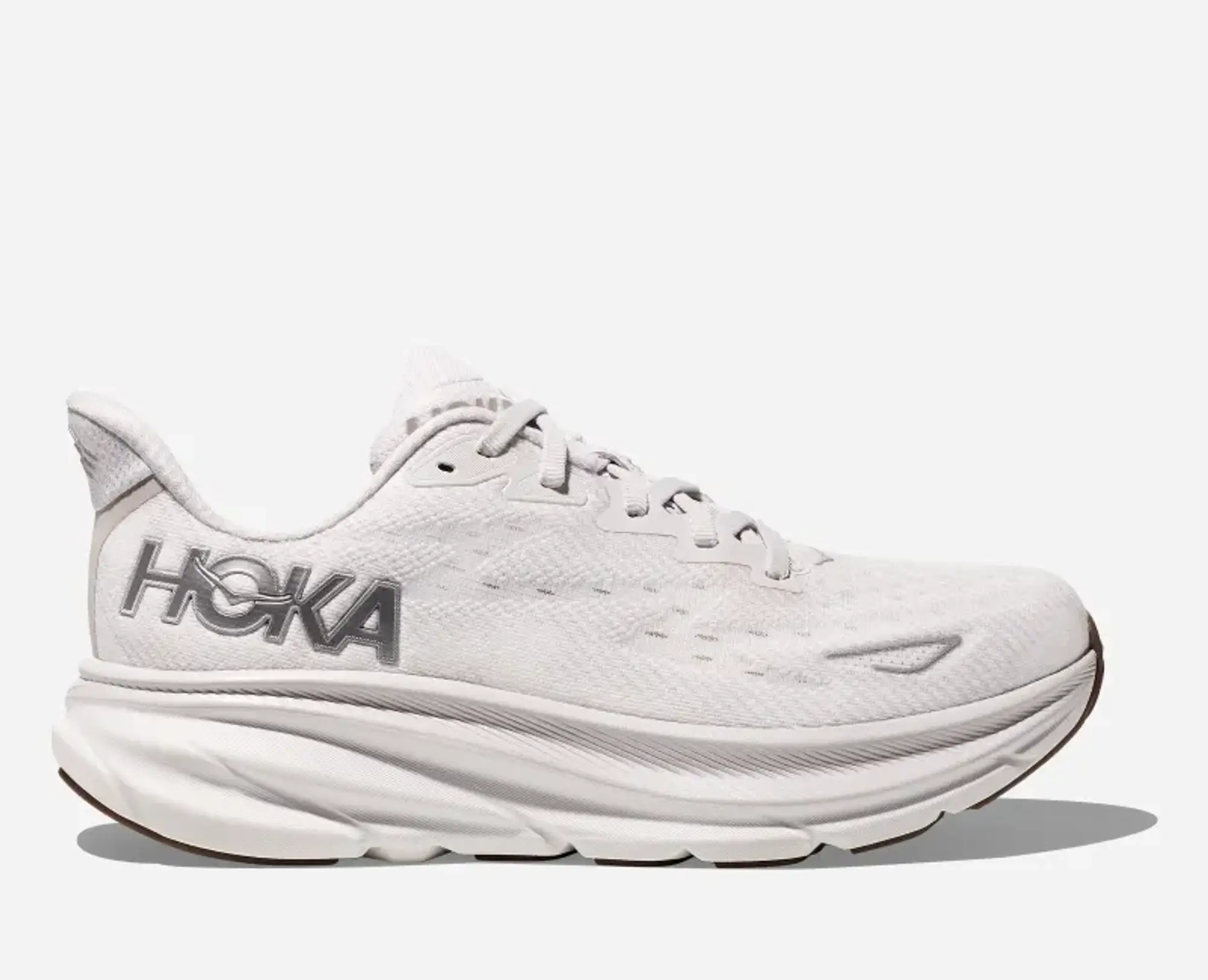 Hoka One One HOKA Women's Clifton 9 Road Running Shoes in Nimbus Cloud/White