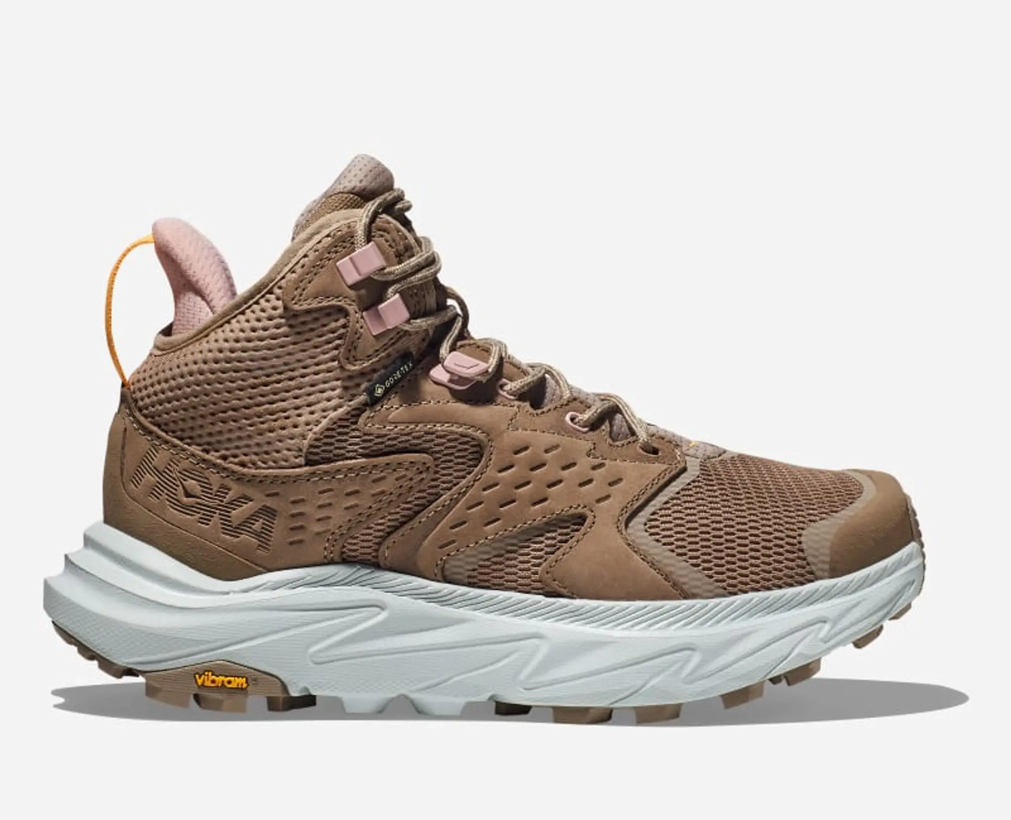 Hoka One One HOKA Women's Anacapa 2 Mid Gore-Tex Boots - Dune/Ice Flow - Brown - Size: UK 8