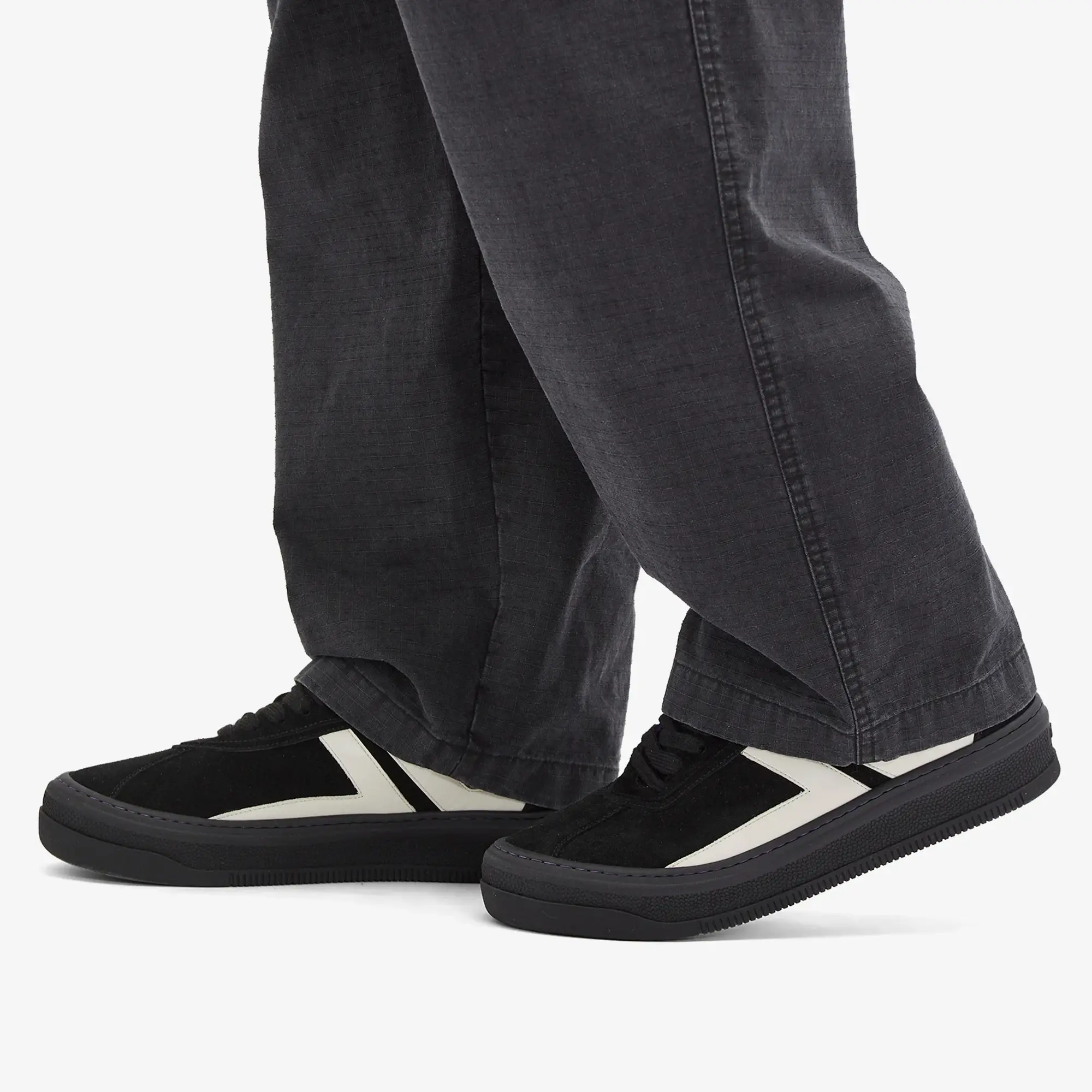 Lanvin Men's x Future High Sole Sneaker Black/Off White