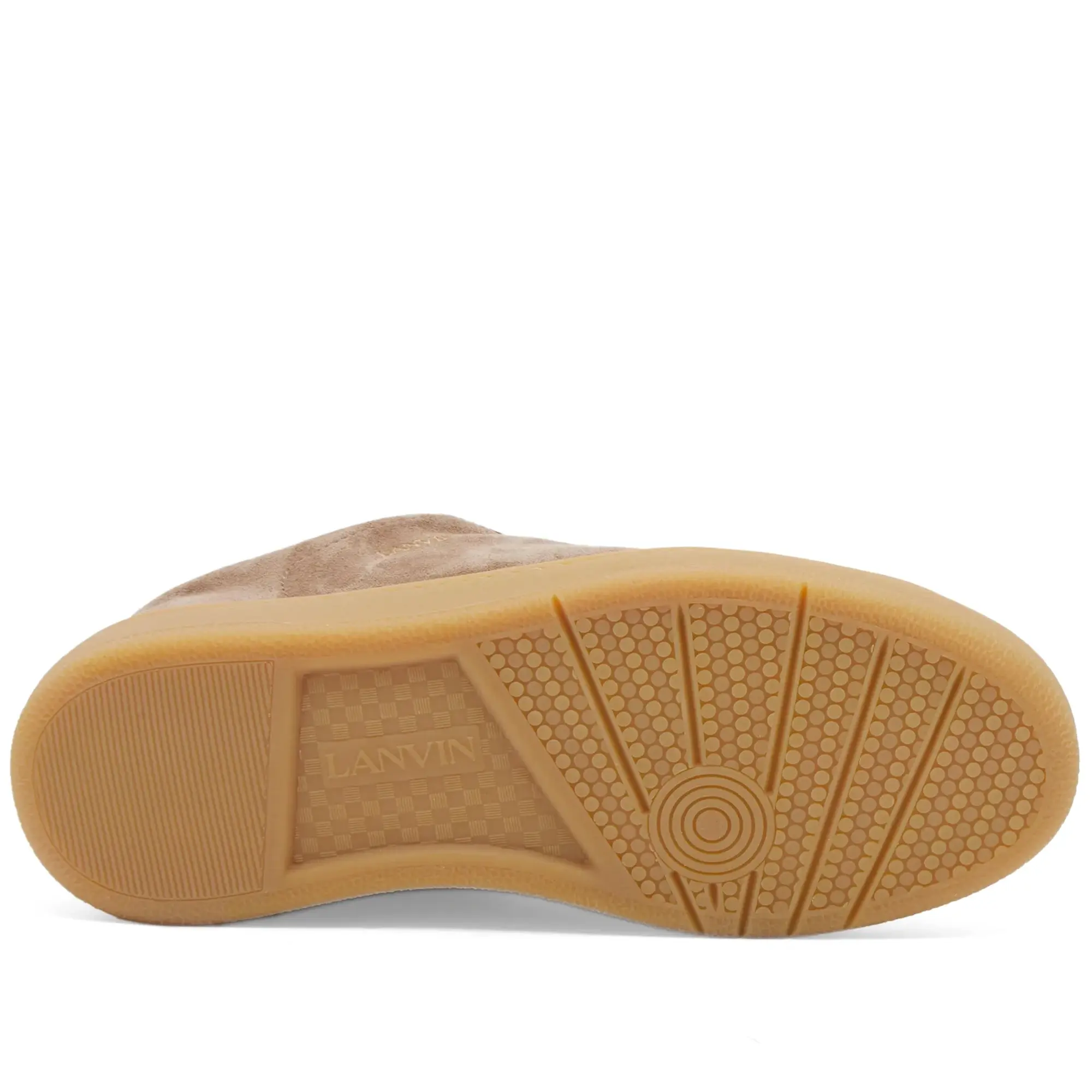 Lanvin Men's x Future Padded Curb Lite Sneaker Taupe/Red