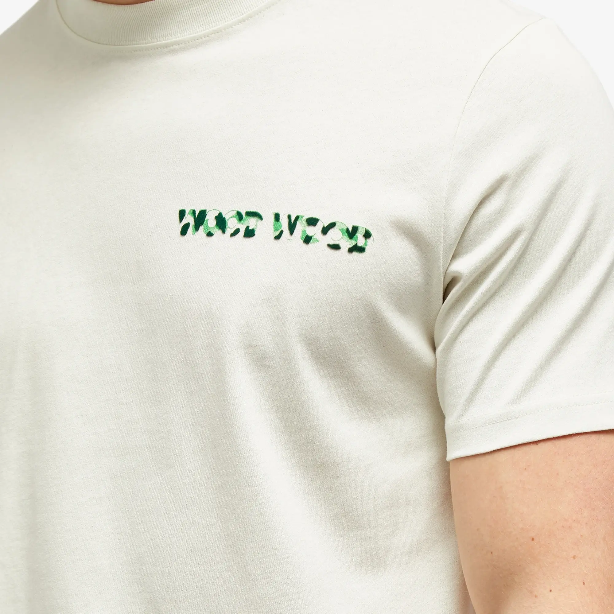 Wood Wood Men's Bobby Logo T-Shirt Light Grey