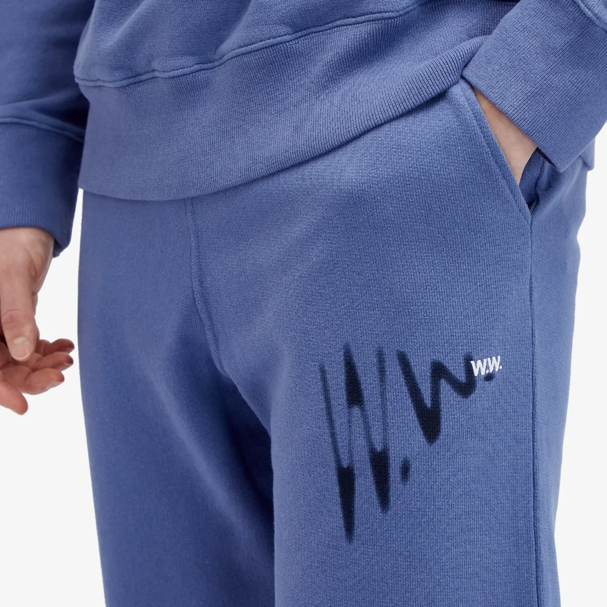 Wood Wood Men's Richard shadow joggers Silver Blue