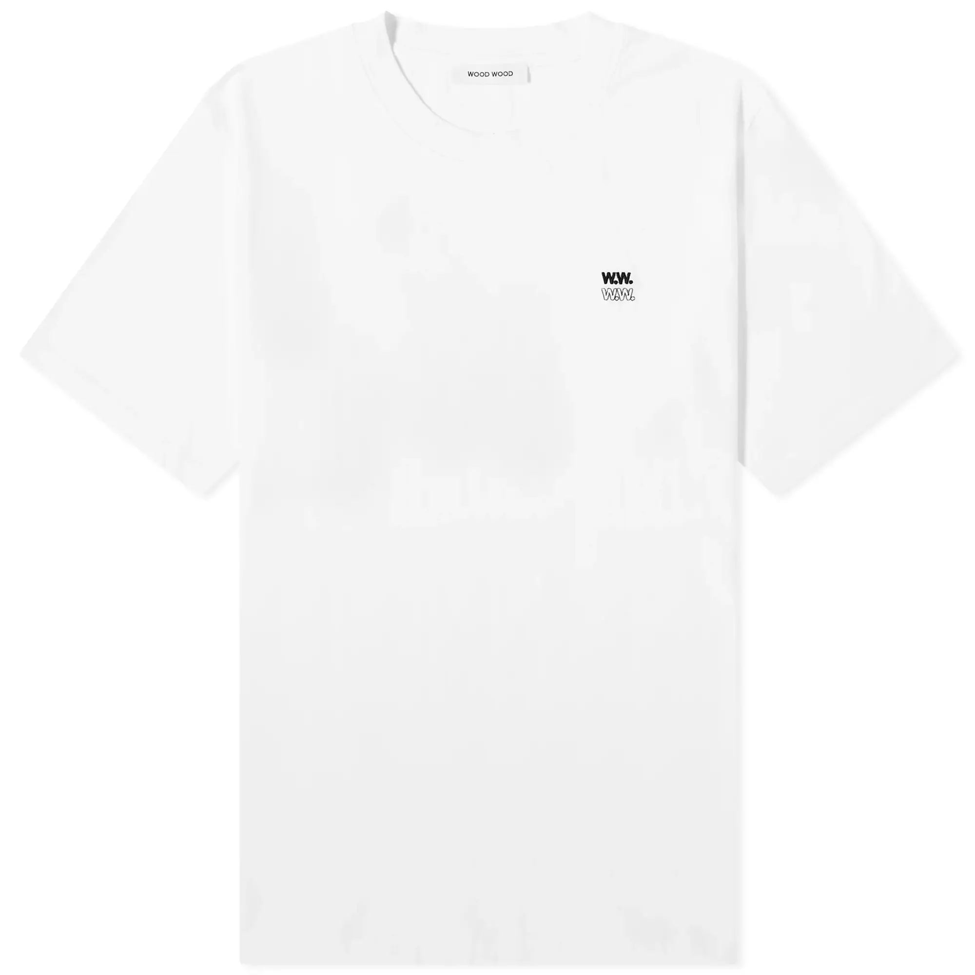 Wood Wood Bobby Double Logo T-Shirt - White